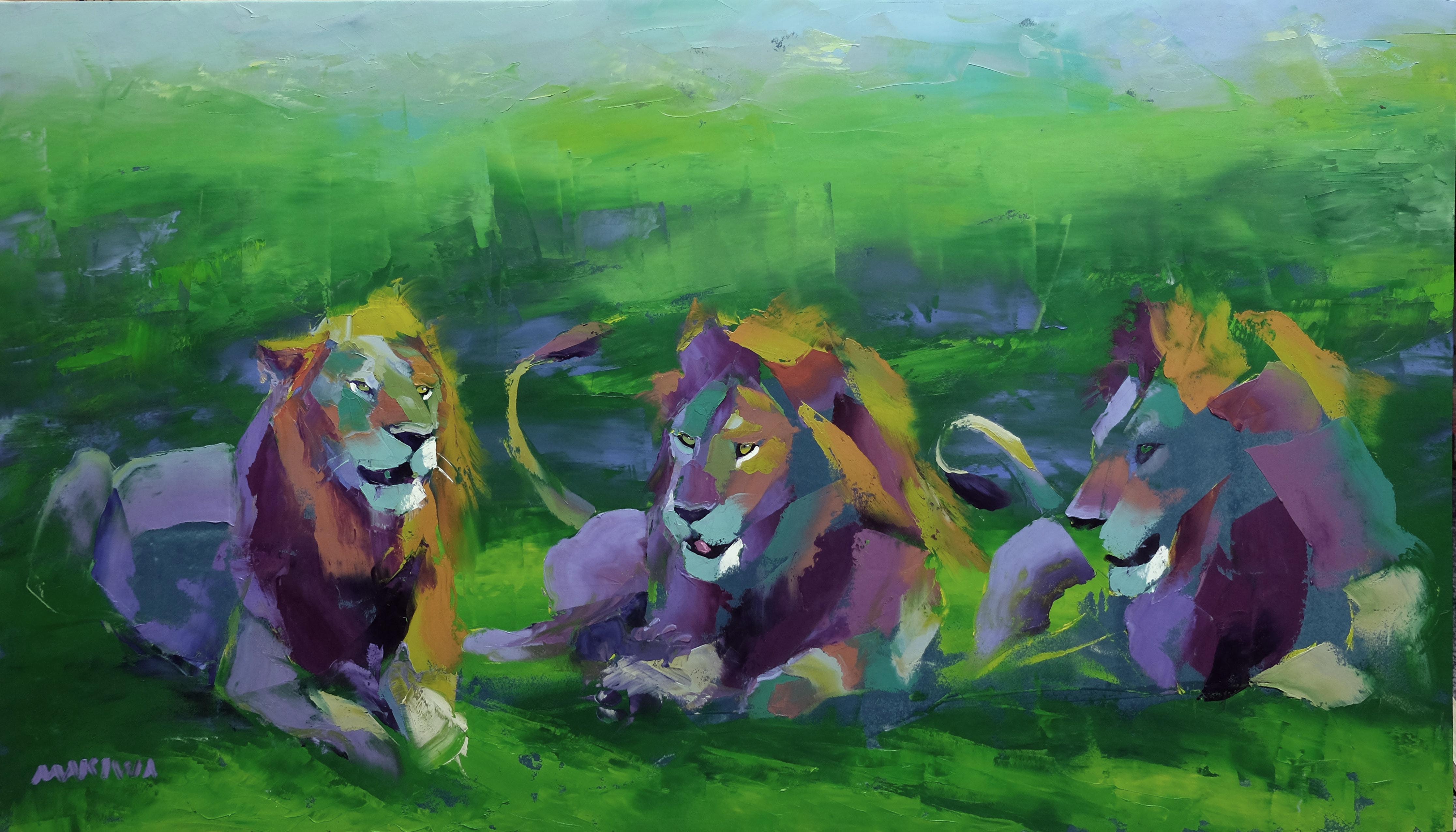 The Elders 80x140cm Oil on Canvas