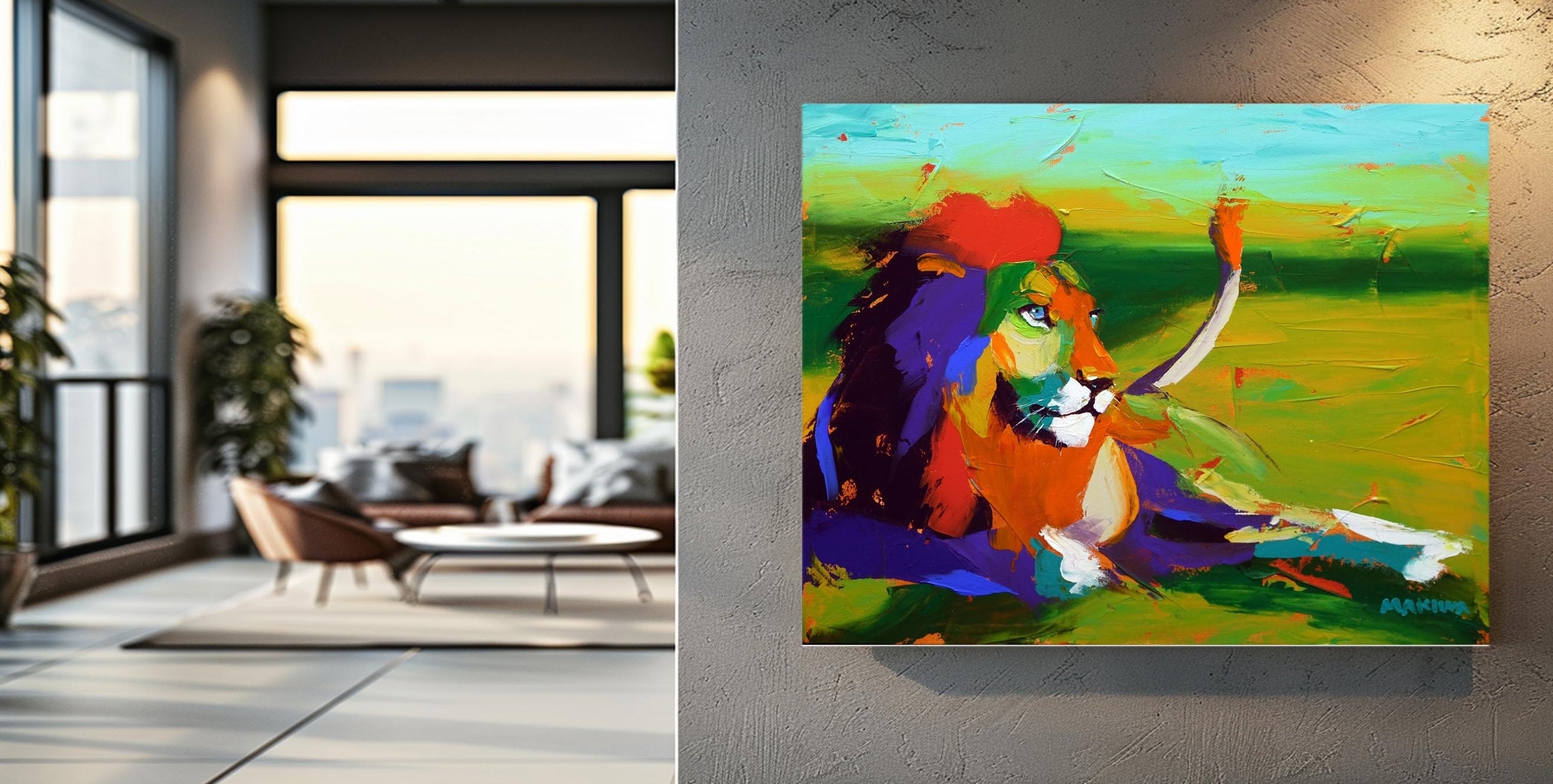 The King 55x70cm Acrylic on Canvas