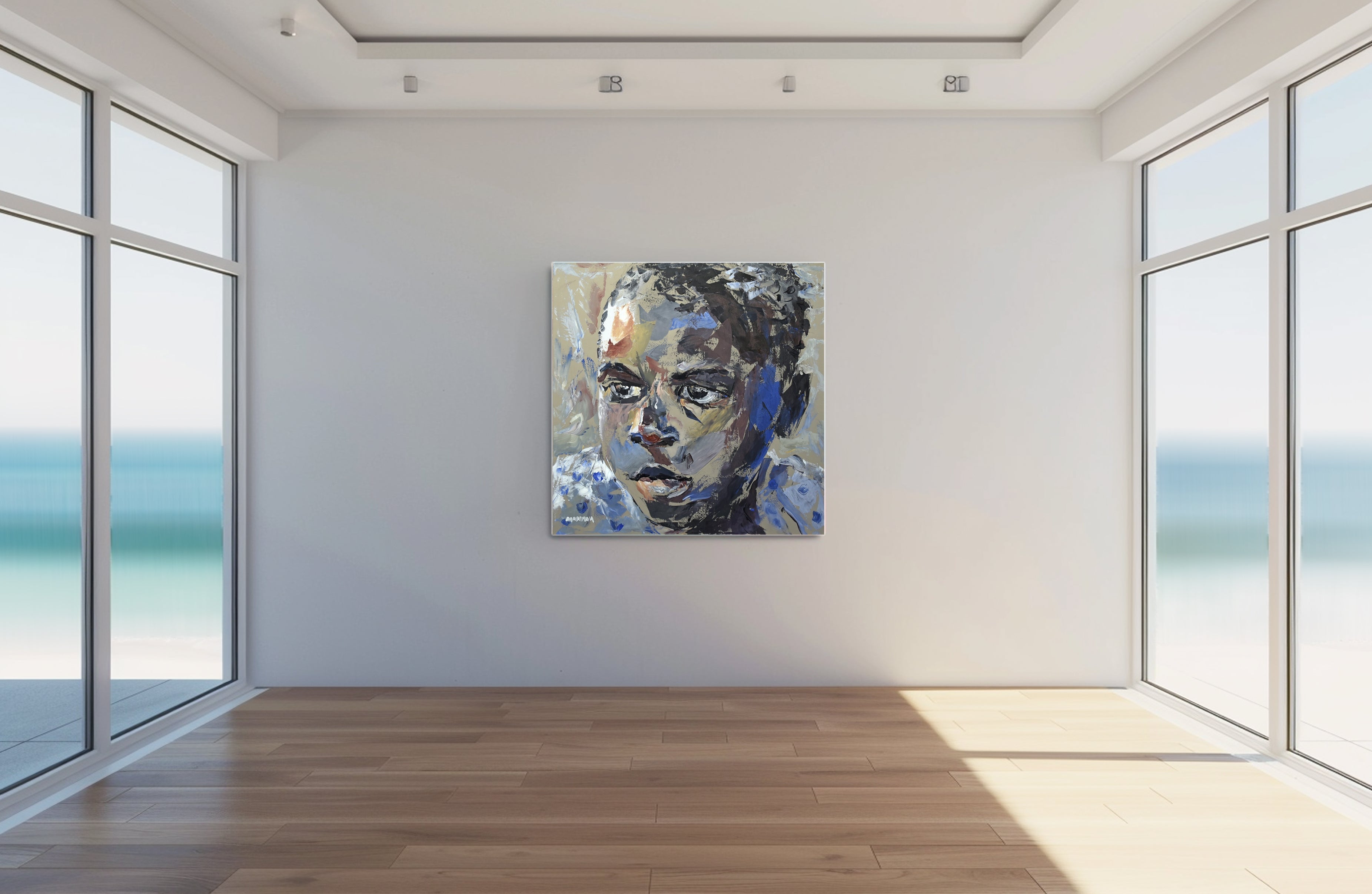 No 1 Expectations Series 1, 100x100cm Acrylic on Canvas