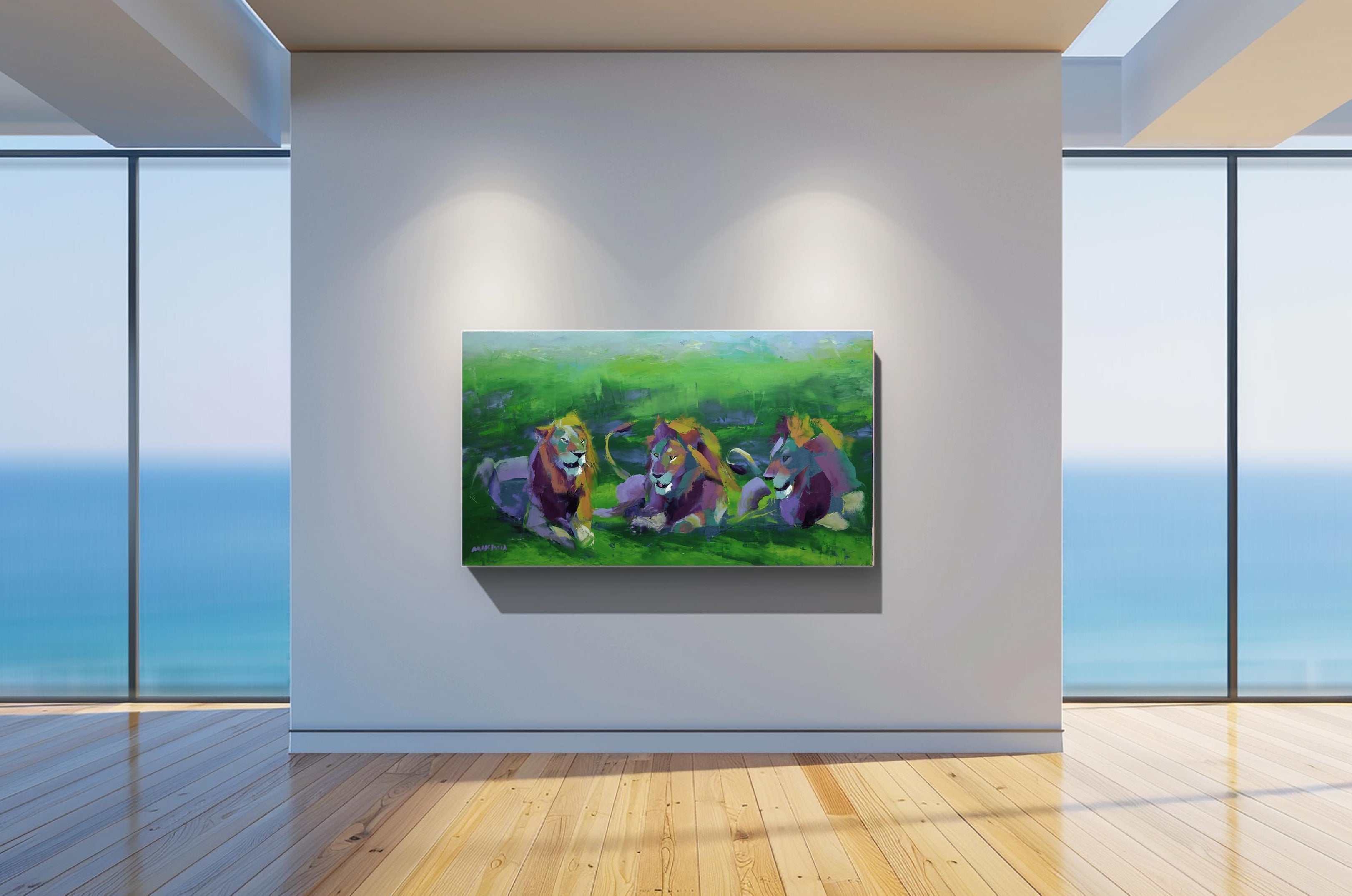 The Elders 80x140cm Oil on Canvas