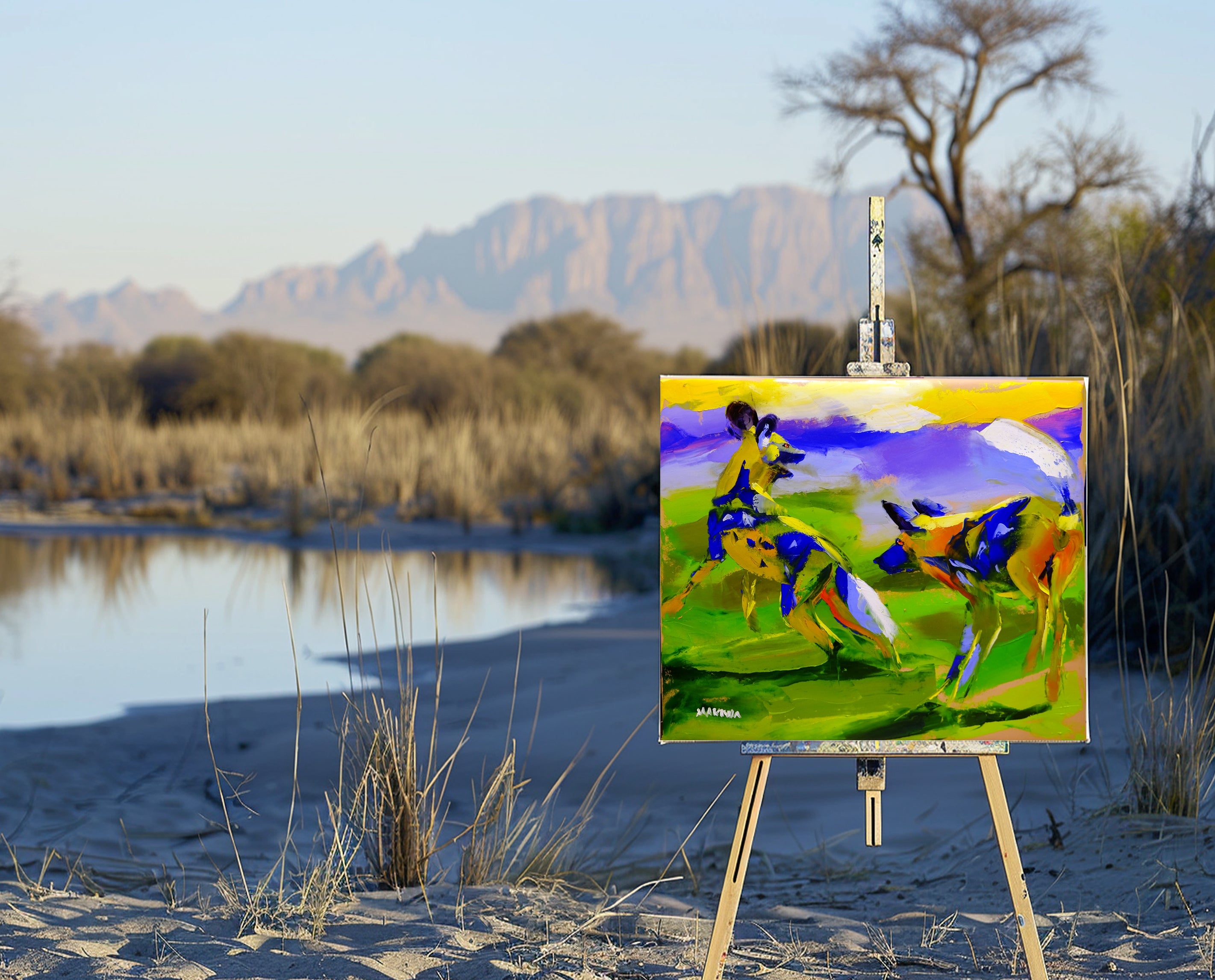 Warming Up 68x80cm Oil on Canvas
