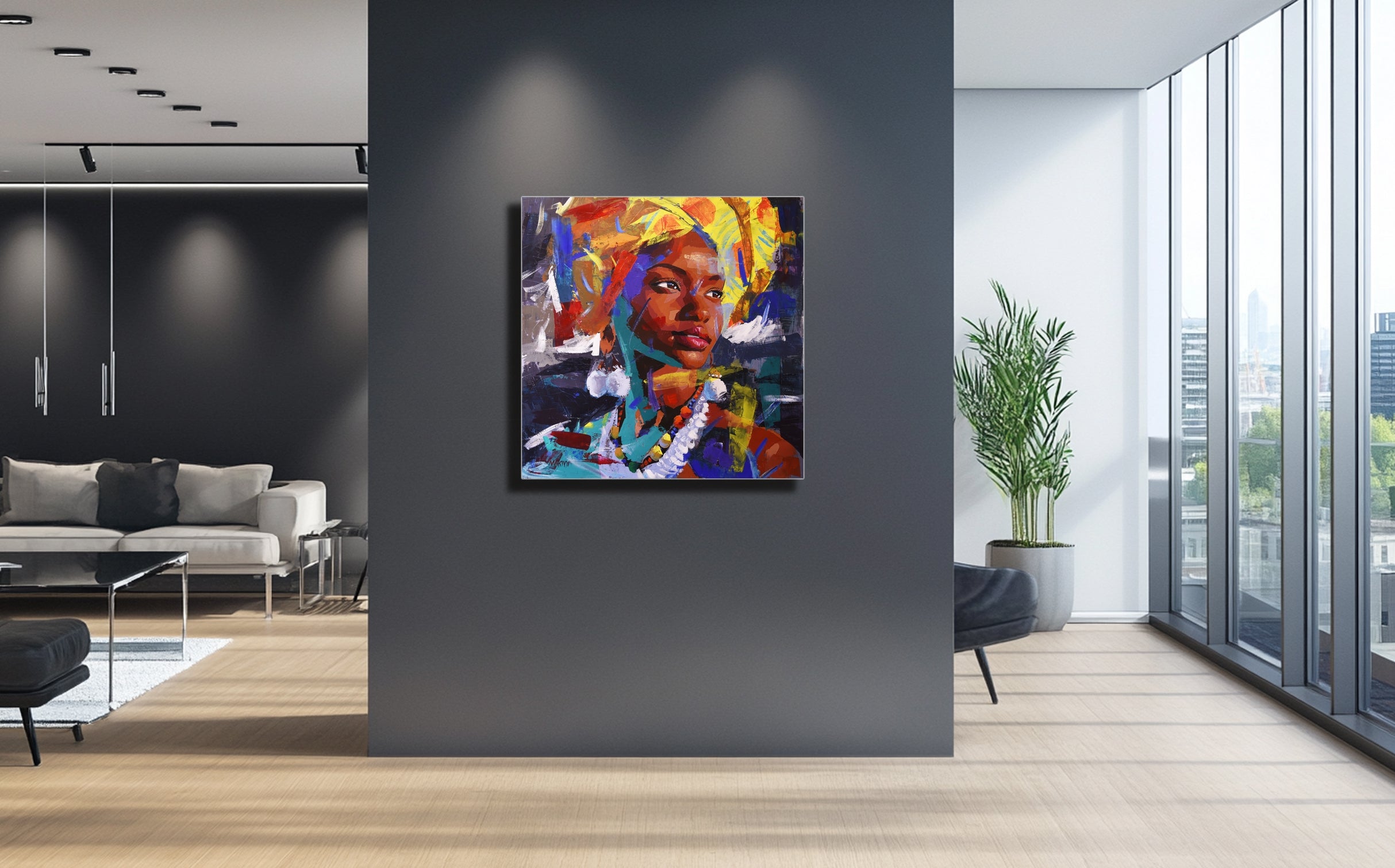 Umbono -The Vision 100x100 acrylic On Canvas
