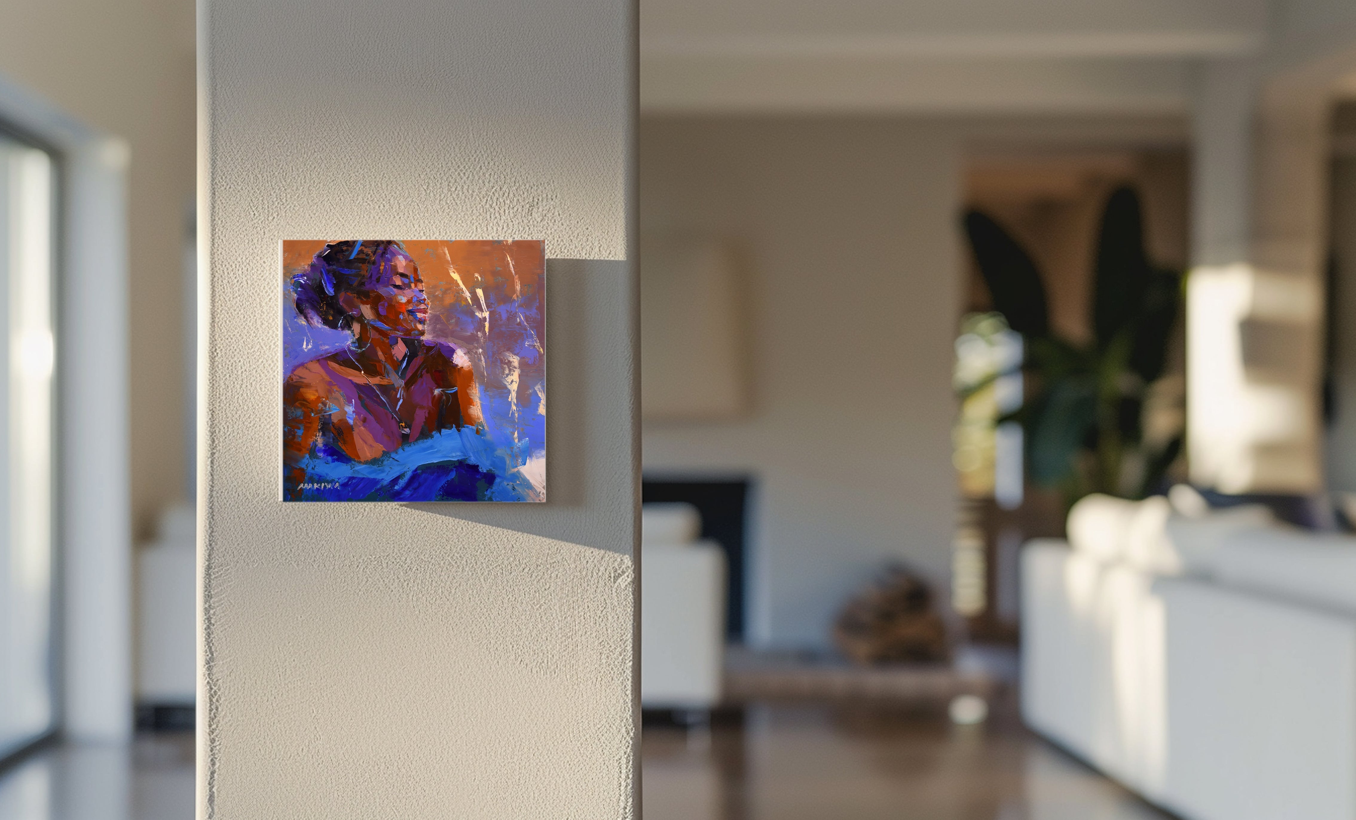 African Queen 1 40x40cm Oil on Canvas