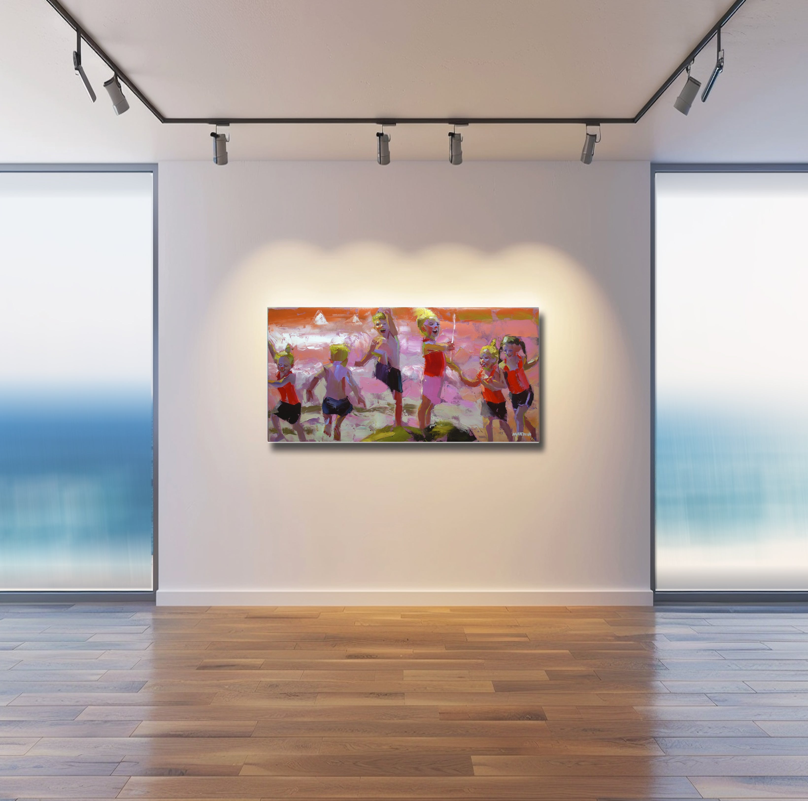 As the Sun Goes Down 60x120cm Oil on Canvas