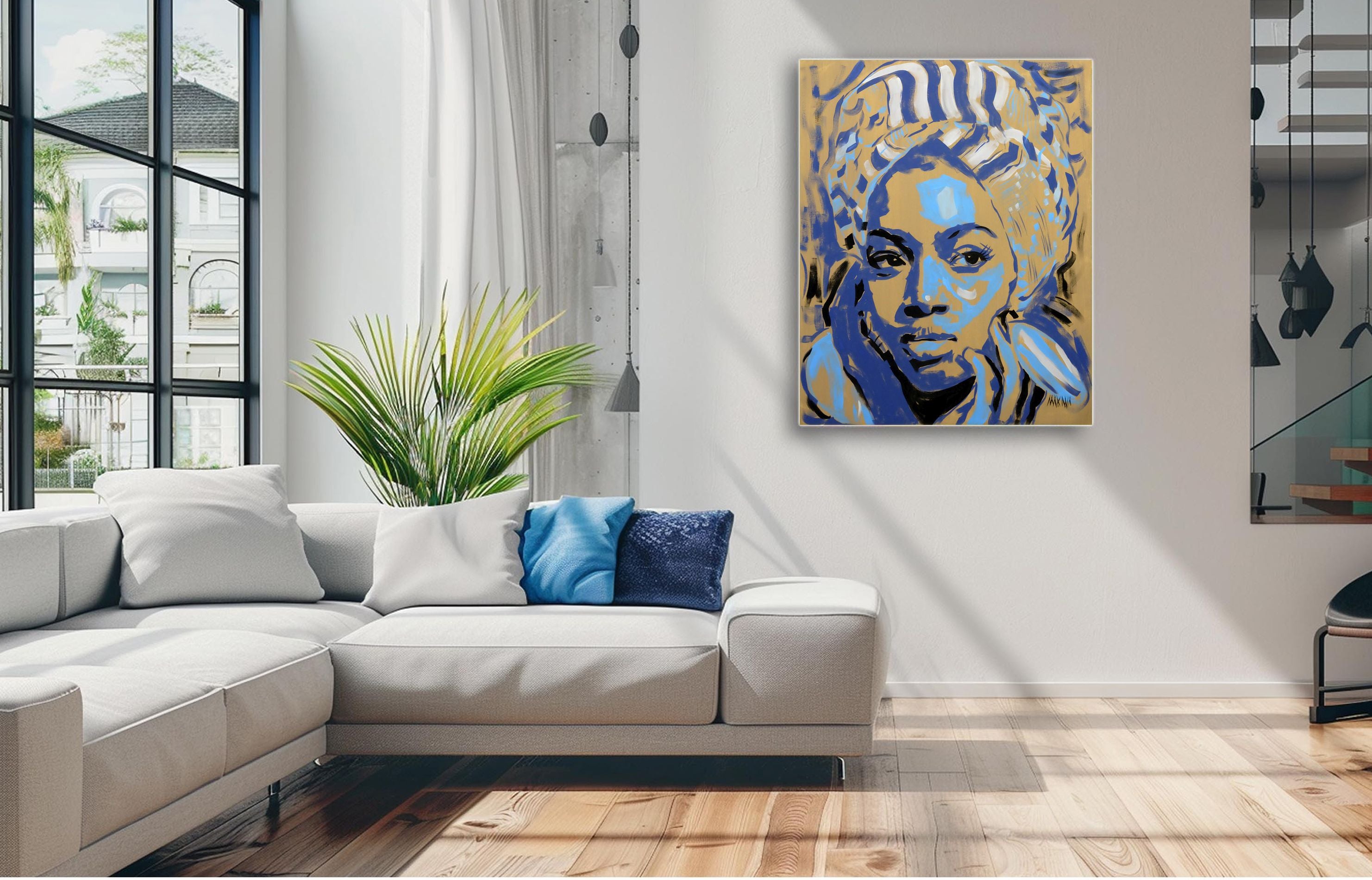 Held by Thought 100x80cm Acrylic On Canvas