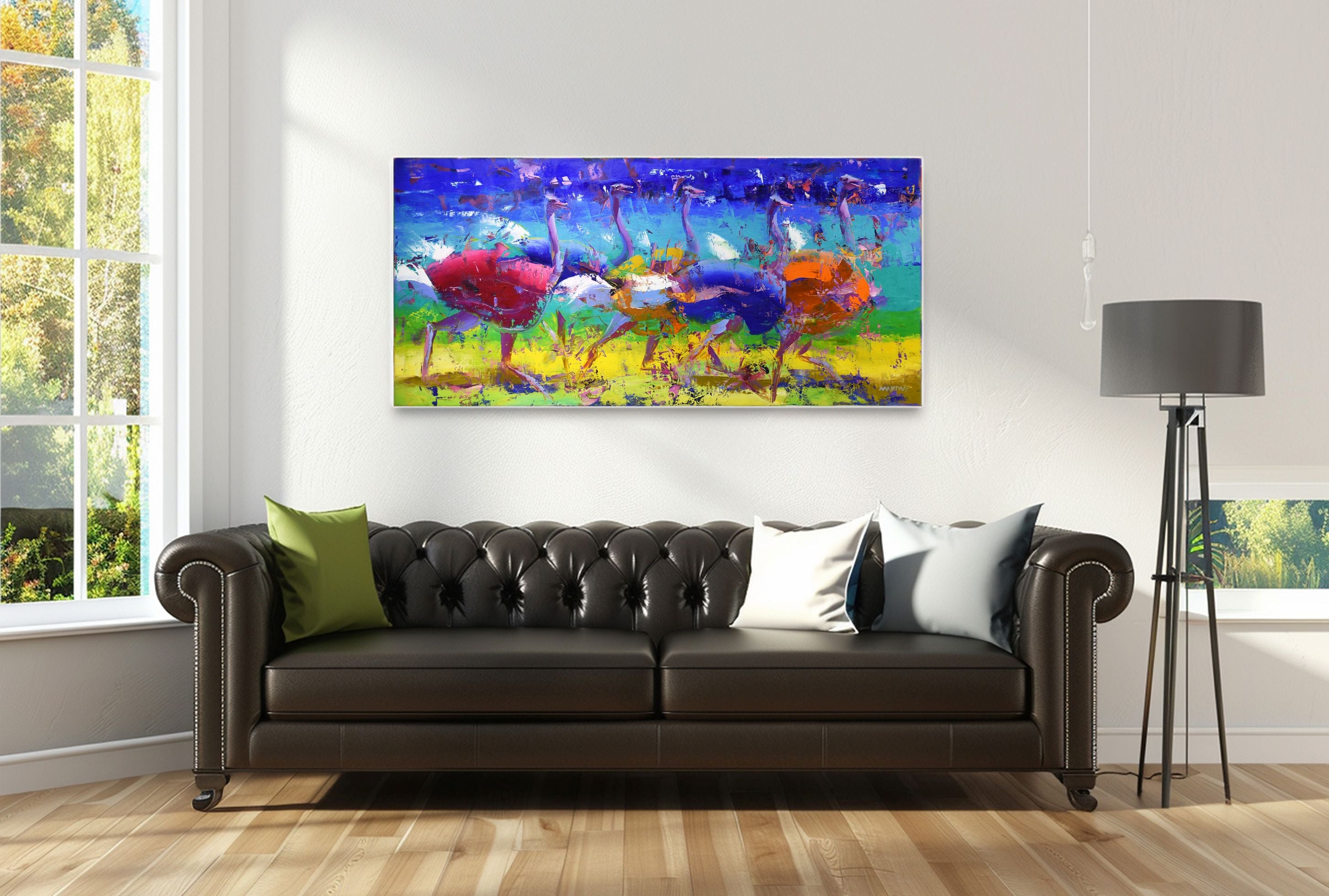 Rythm Of The Wild 80x170cm Oil On Canvas