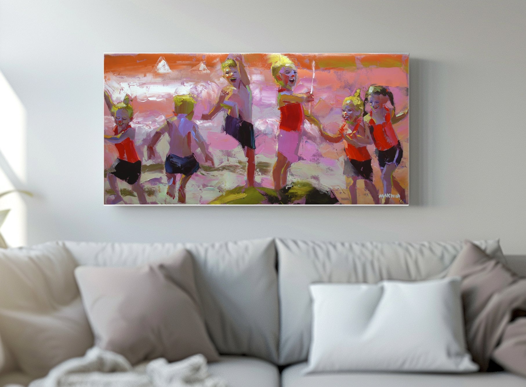 As the Sun Goes Down 60x120cm Oil on Canvas