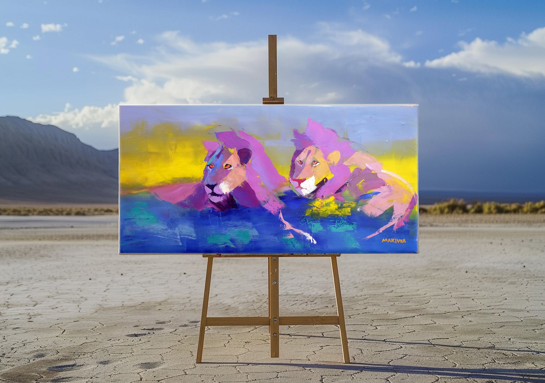 Brothers 60x120cm Oil on Canvas