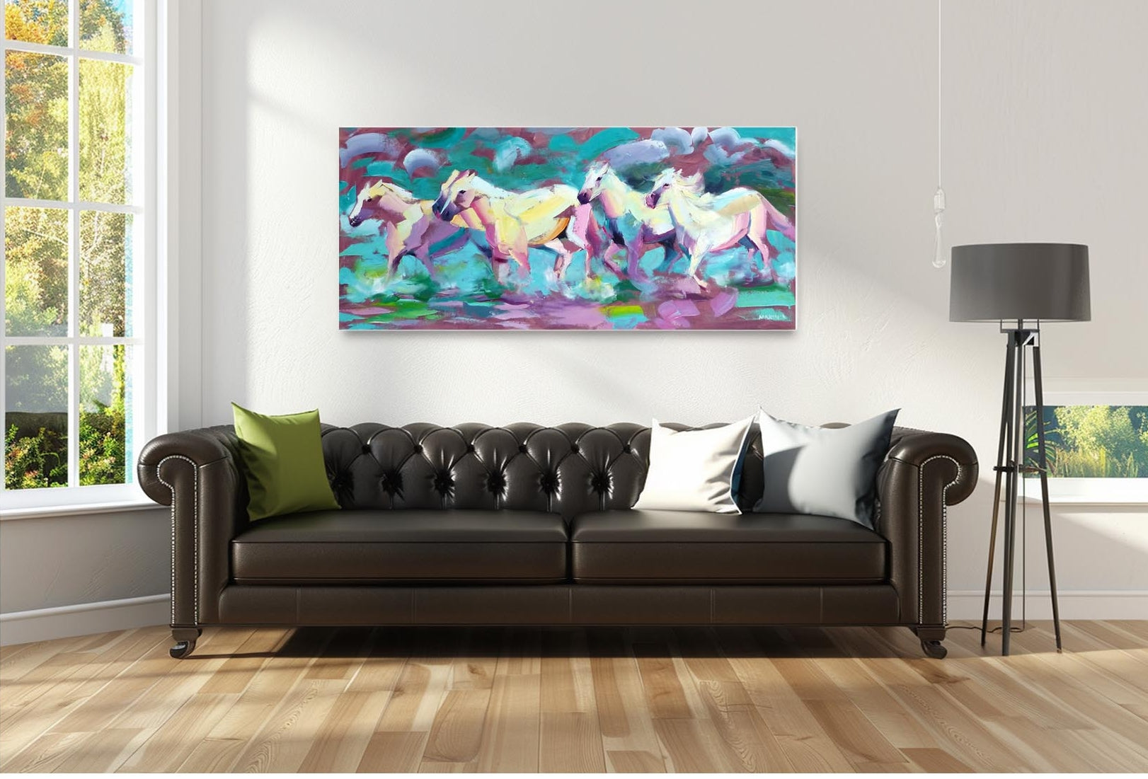 Wild and Free 180x80cm Oil on Canvas