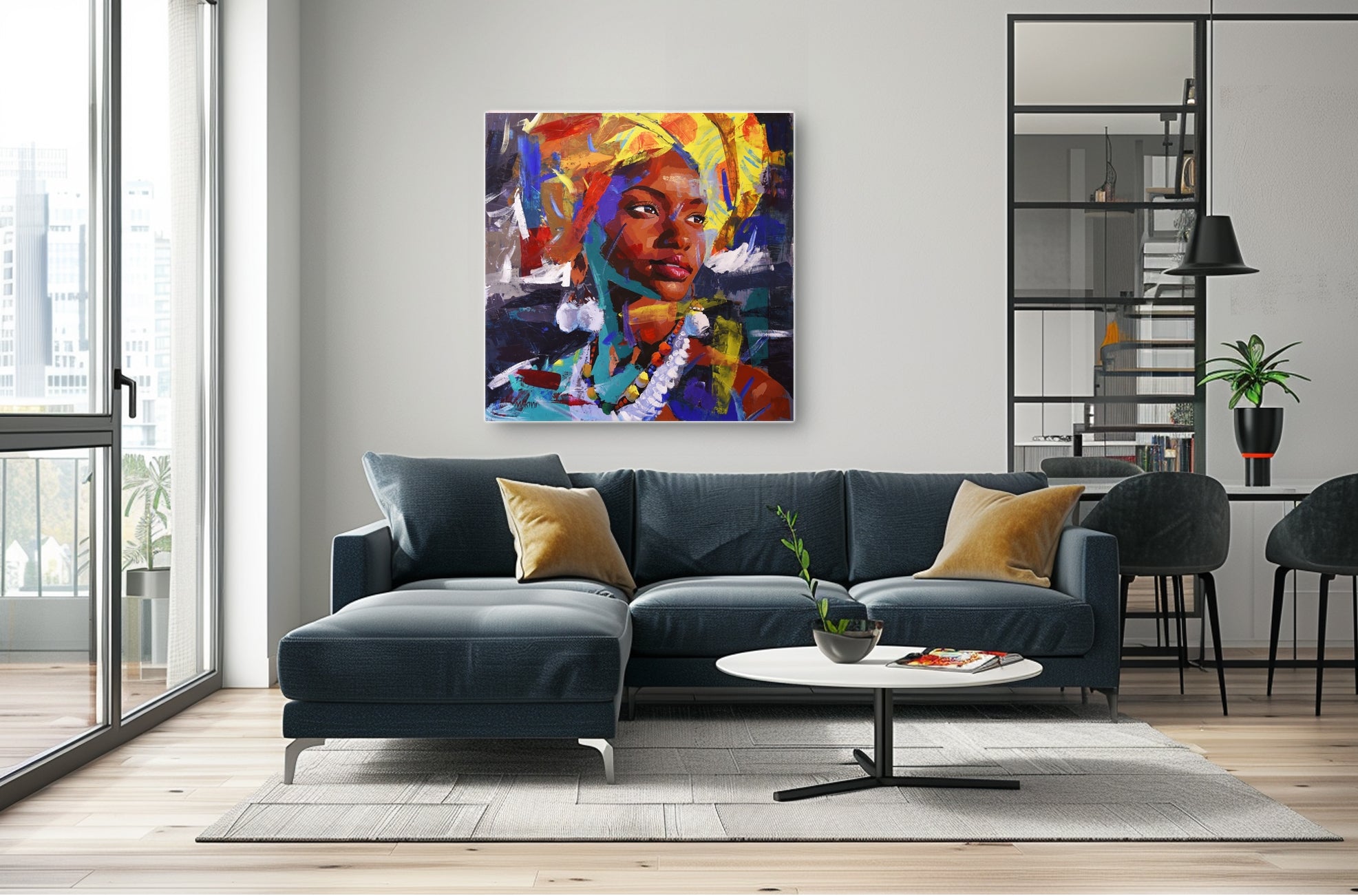 Umbono -The Vision 100x100 acrylic On Canvas