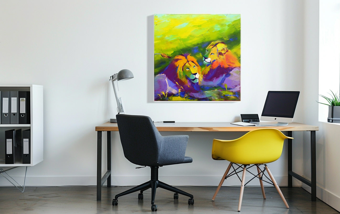 Brotherly Love 79x79cm Oil on Canvas