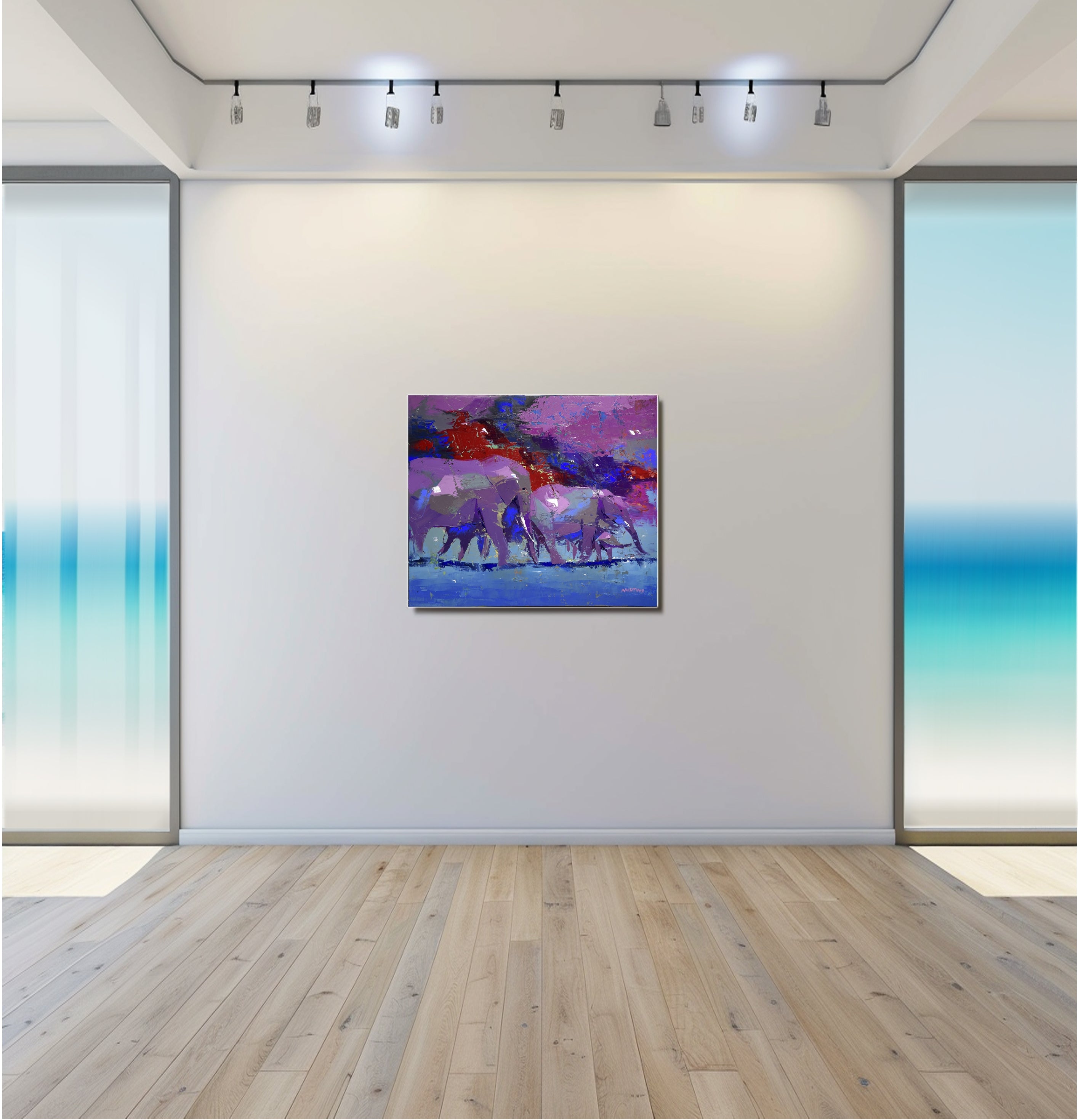 Stroll In the Sun 68x80cm Oil on Canvas