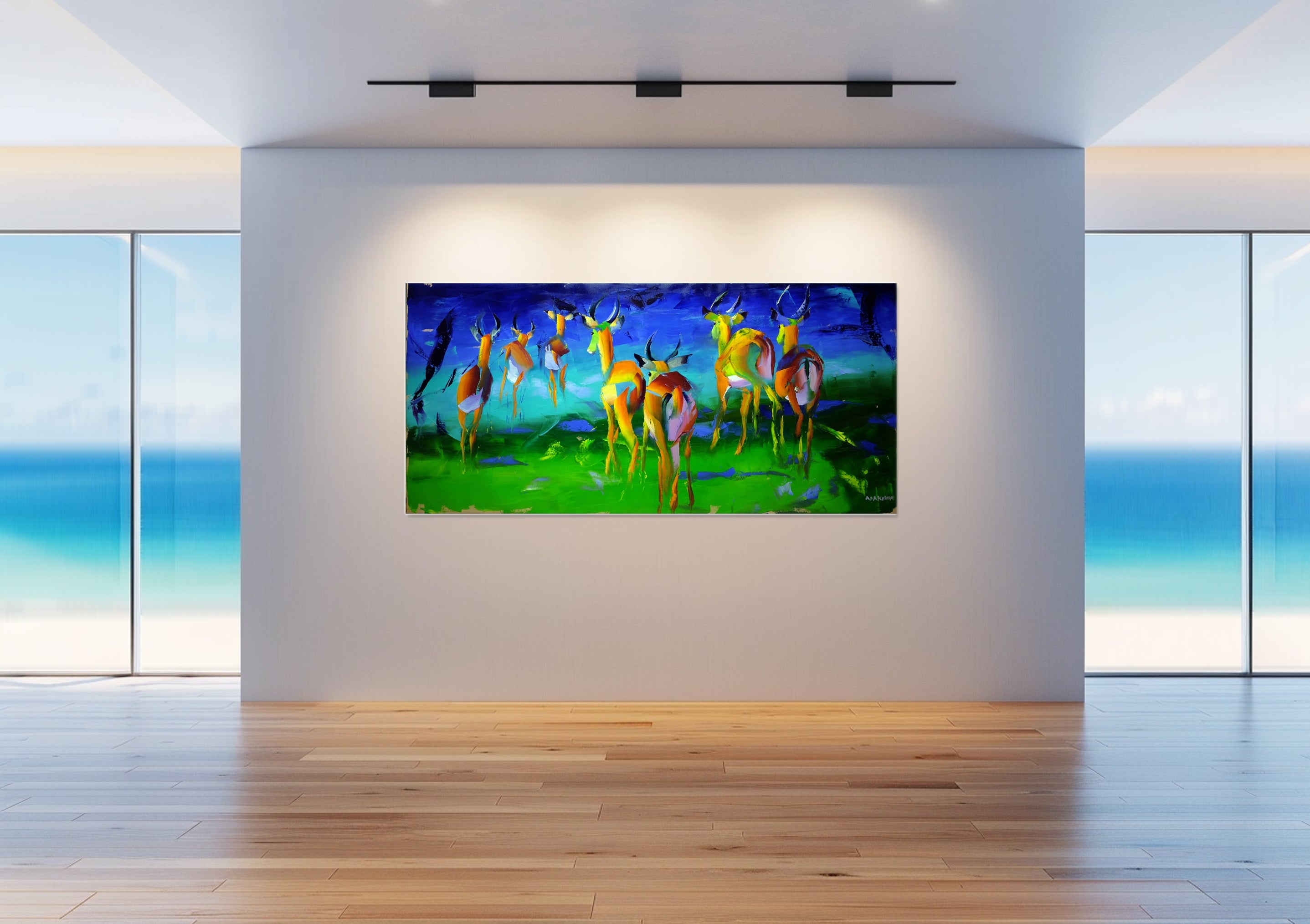 Into The Light 180x80cm Oil on Canvas