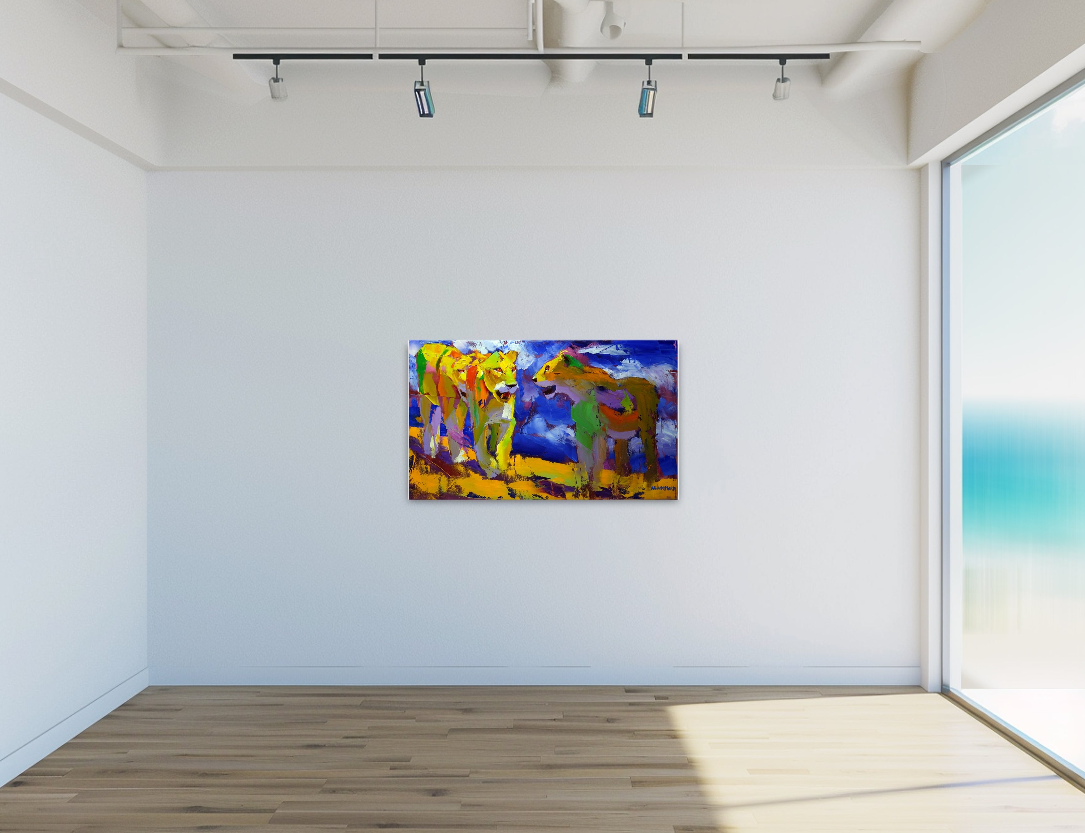 The Daytime Hunters 60x100cm Oil on Canvas