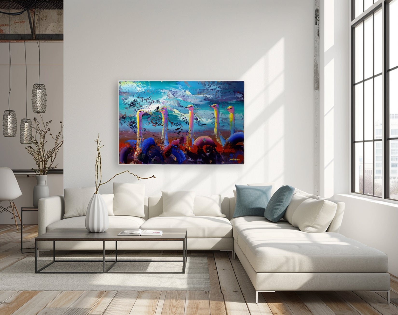 Gossipers 80x120cm Oil on Canvas