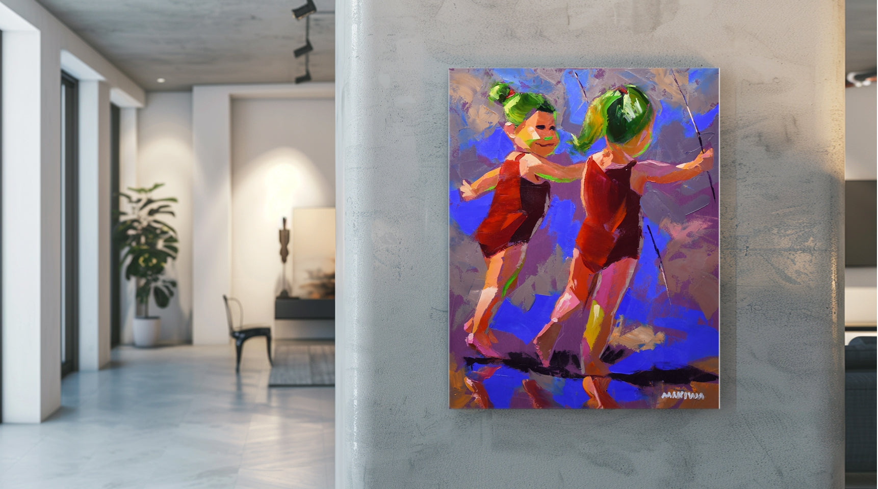 Gone Fishing 71x56cm Oil On Canvas