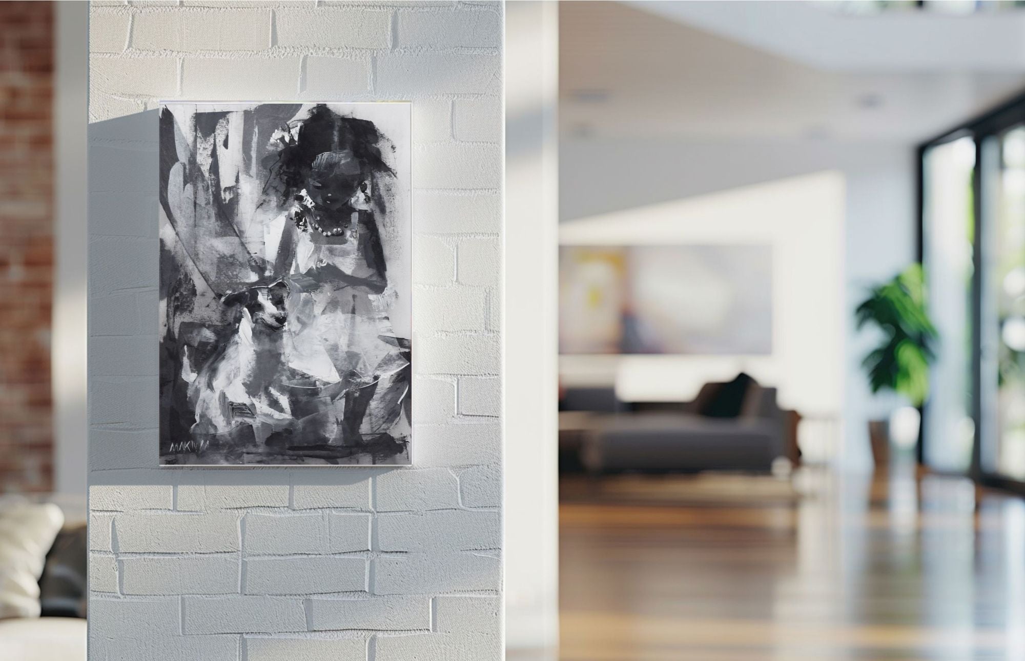 Quiet Companion 50x35cm Acrylic On Canvas