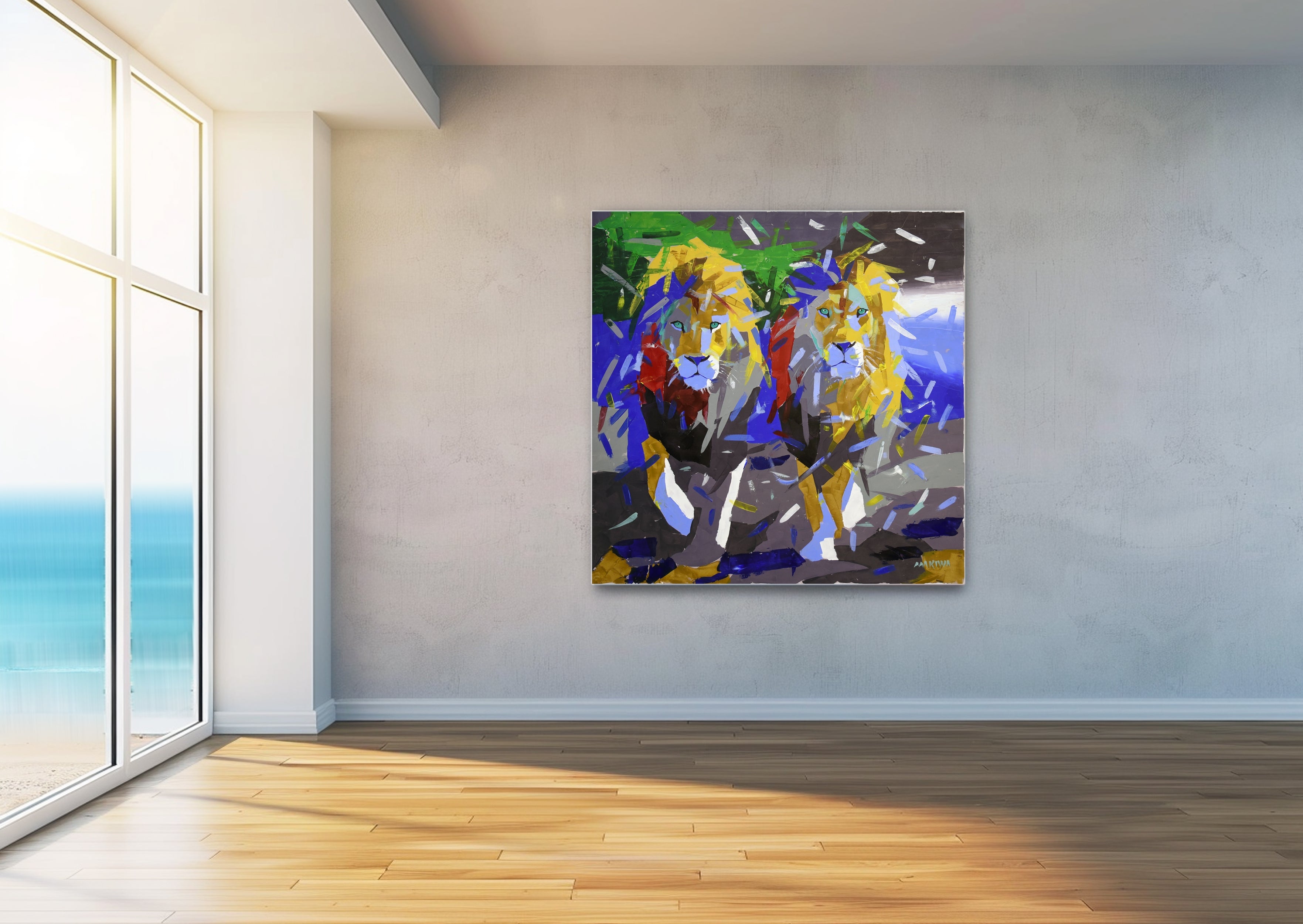 Majesty in Motion 140x140cm Acrylic on Canvas