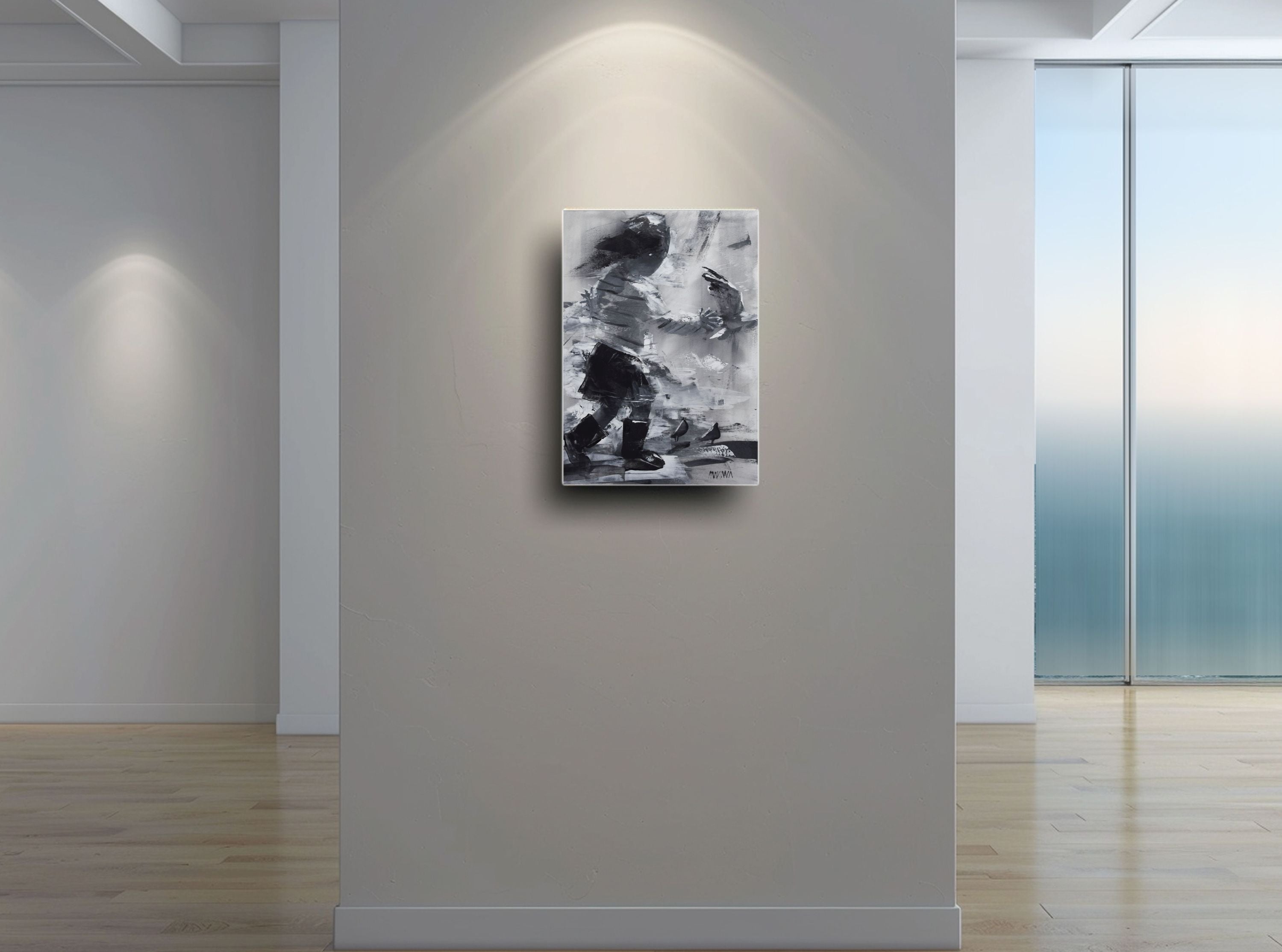 Small Flight 50x35cm Acrylic On Canvas