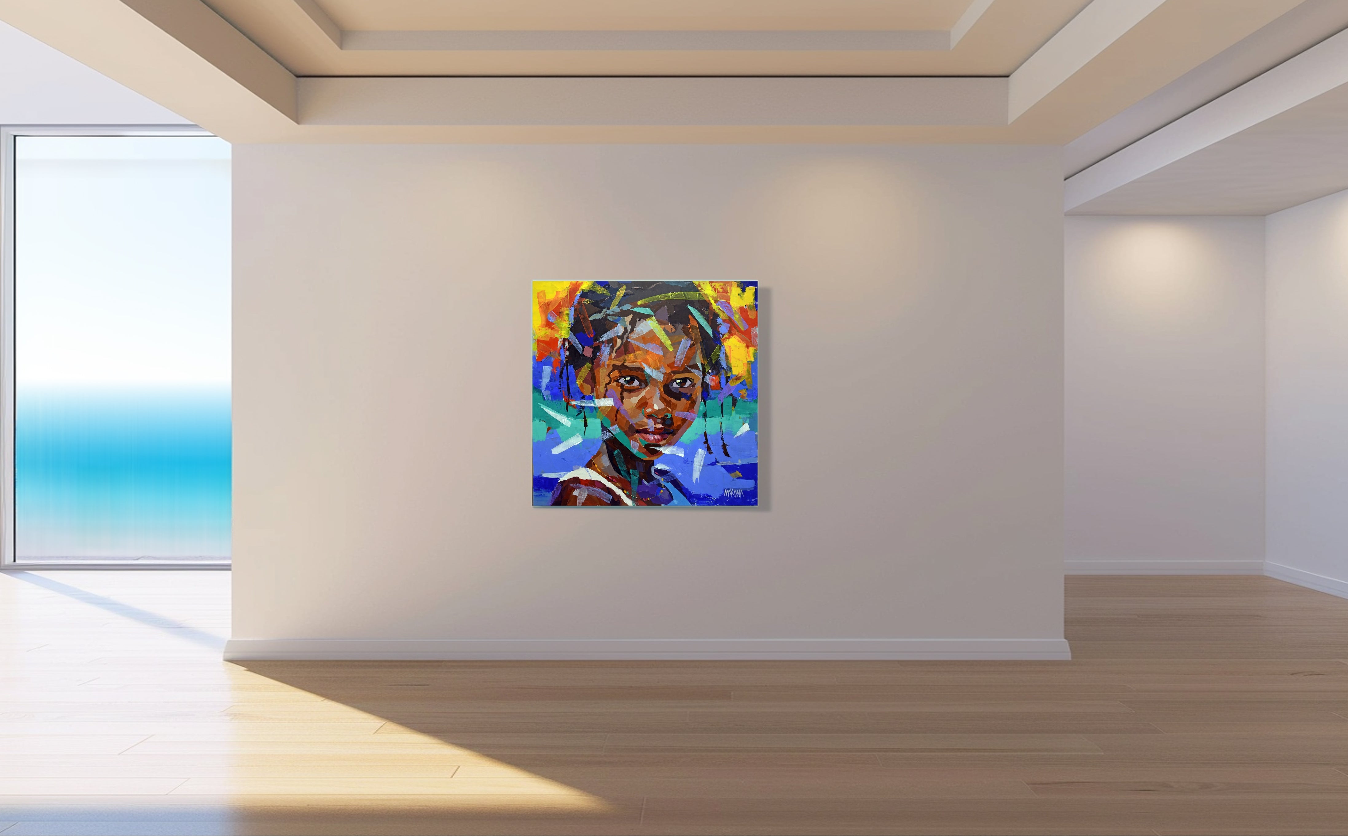 Island Girl 100x100cm Acrylic on Canvas