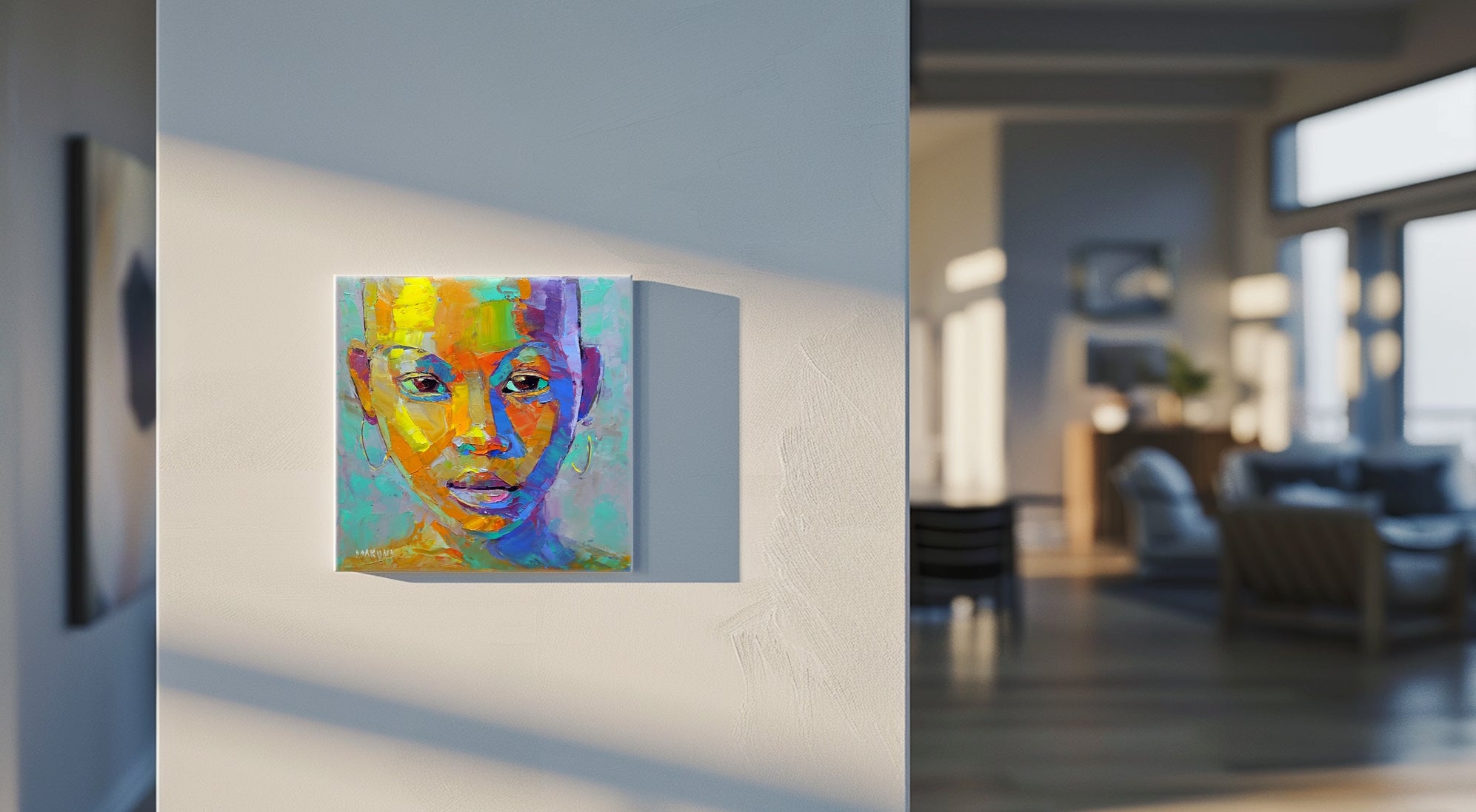 Impressions No 6 20x20cm Oil on Canvas