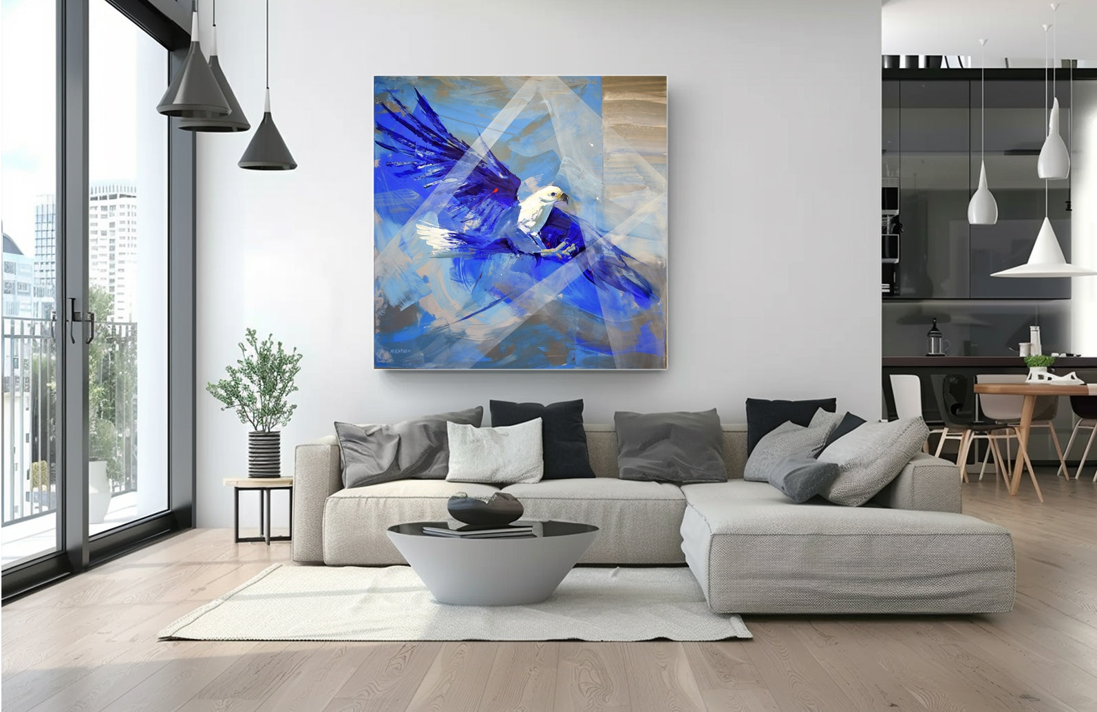 Rays of Hope 140x140cm Acrylic on Canvas