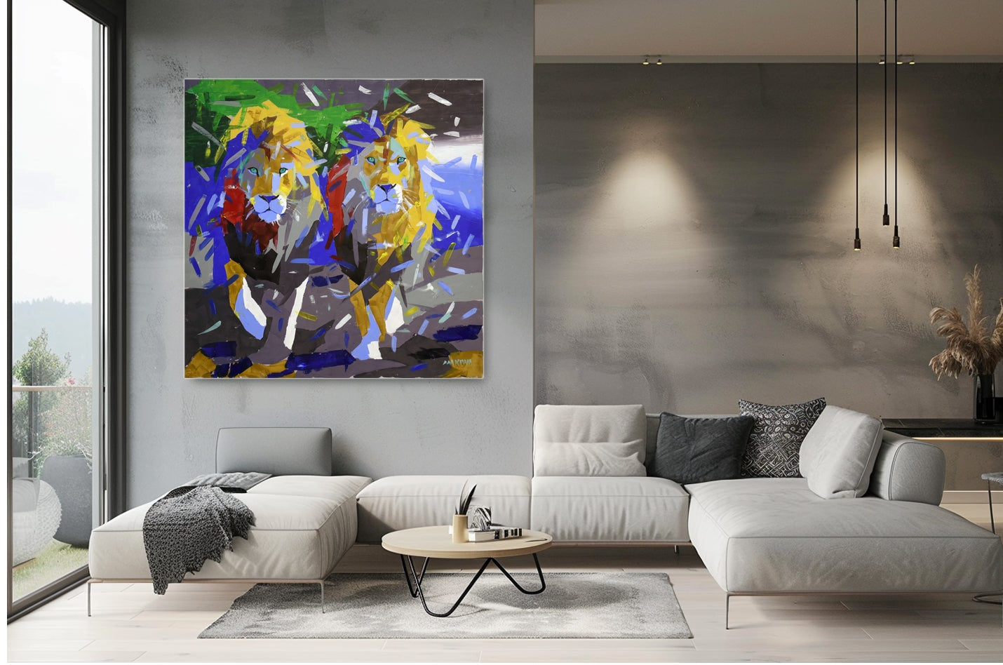 Majesty in Motion 140x140cm Acrylic on Canvas