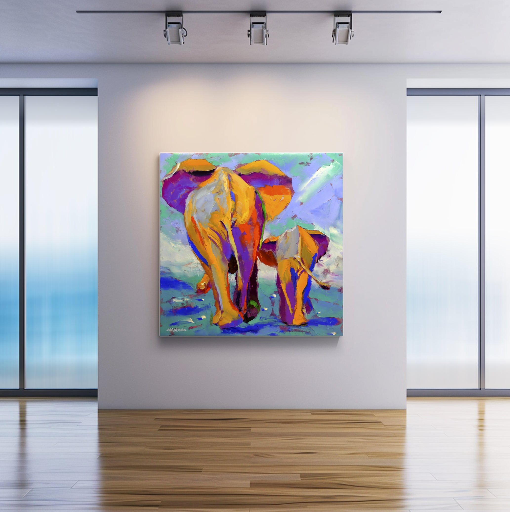 Going Places 120x120cm Oil on Canvas