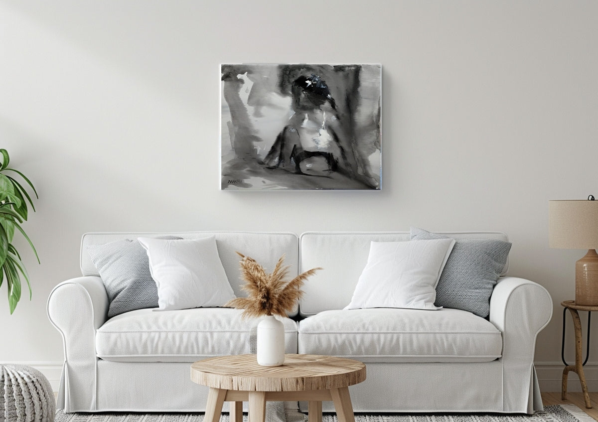 The Lonely Girl 56x71cm Acrylic on Canvas