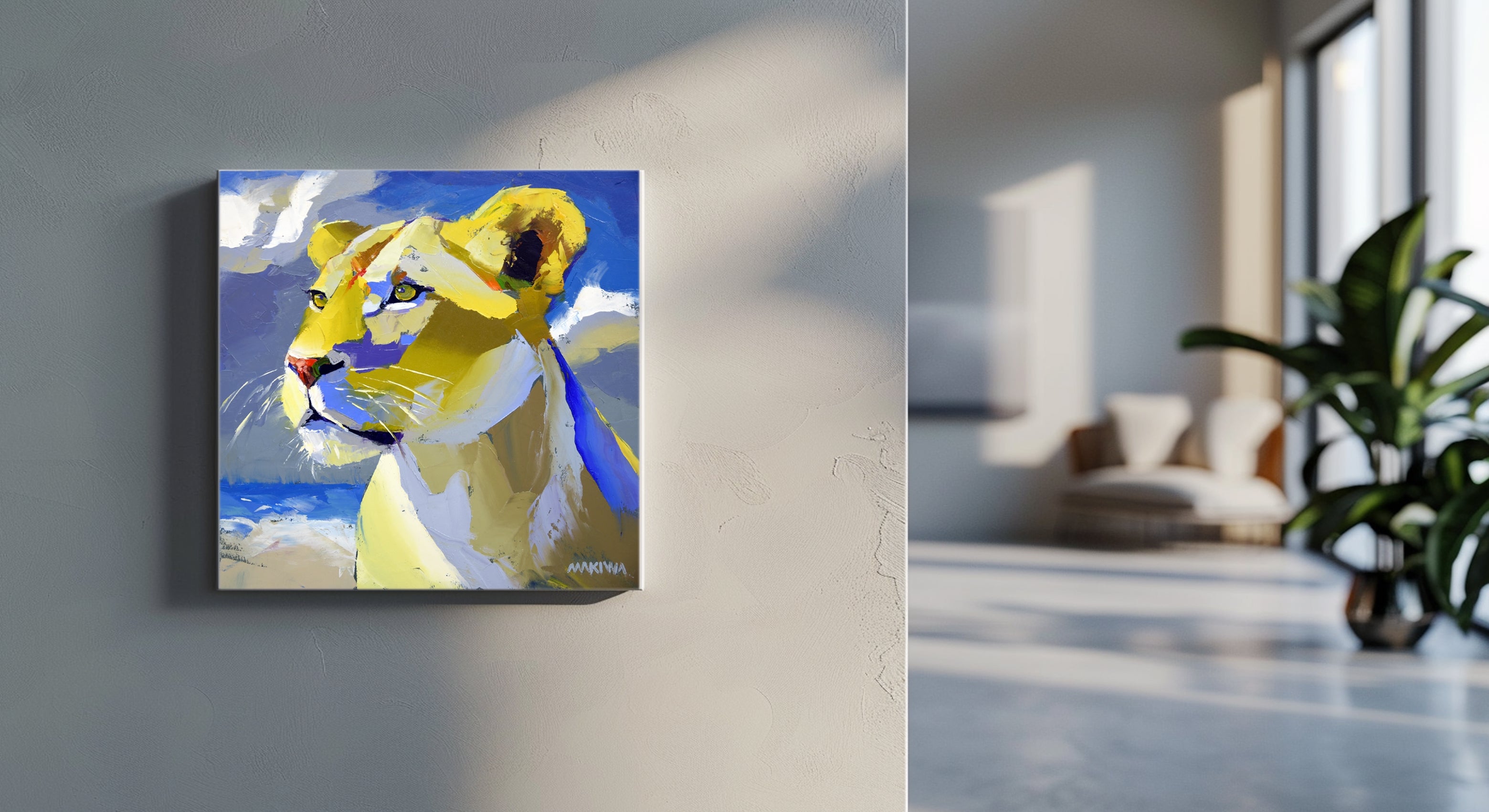 Queen of the Plains 40x40cm Oil on Canvas