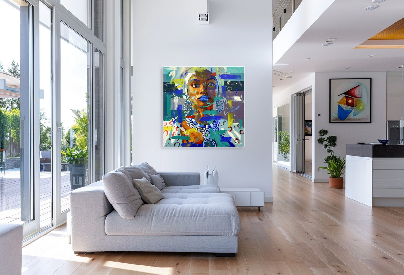 Serenity in Blue 120x120cm Acrylic on Canvas