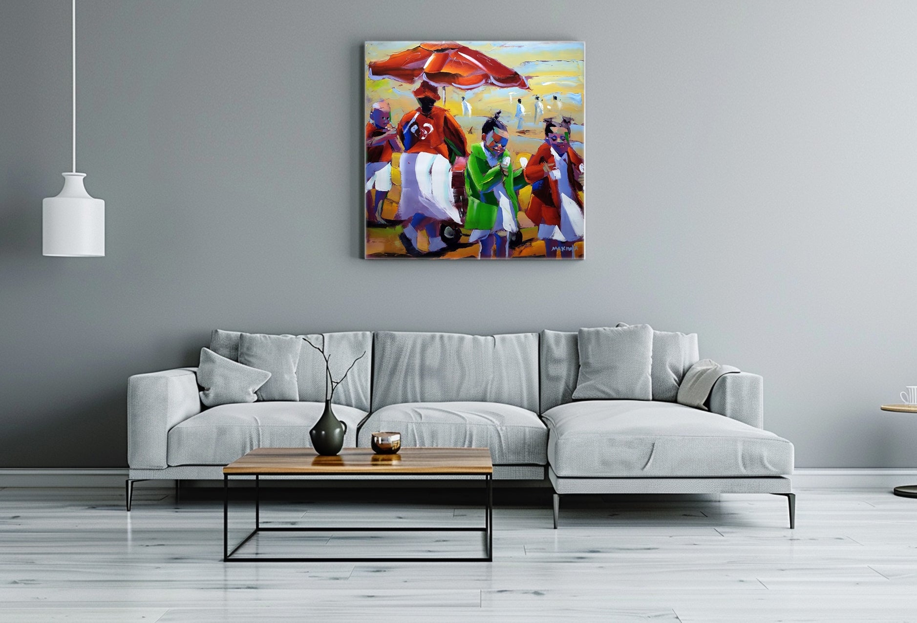 Ice Cream Saturdays 100x100cm Oil on Canvas