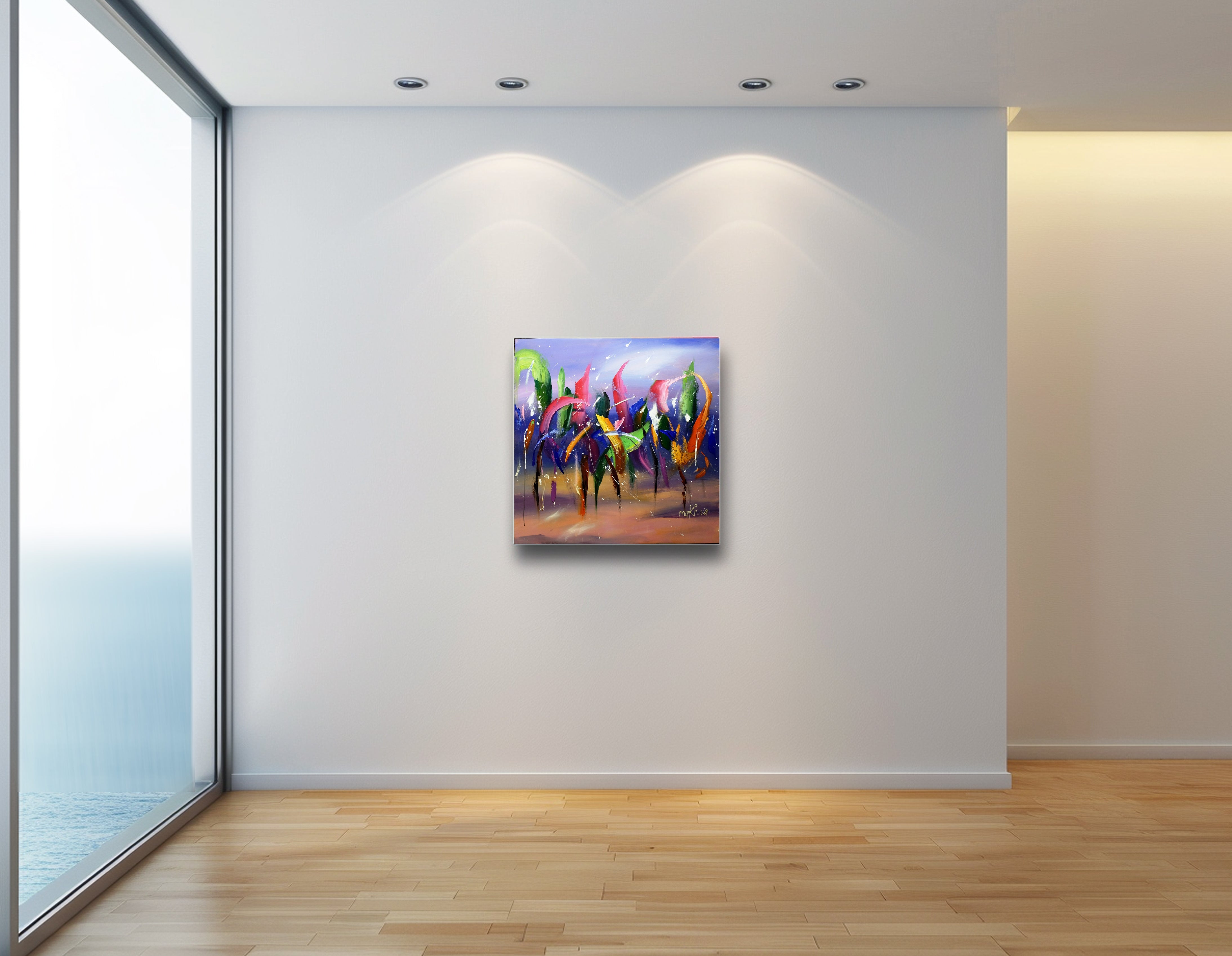 Relationships 80x80cm Acrylic on Canvas