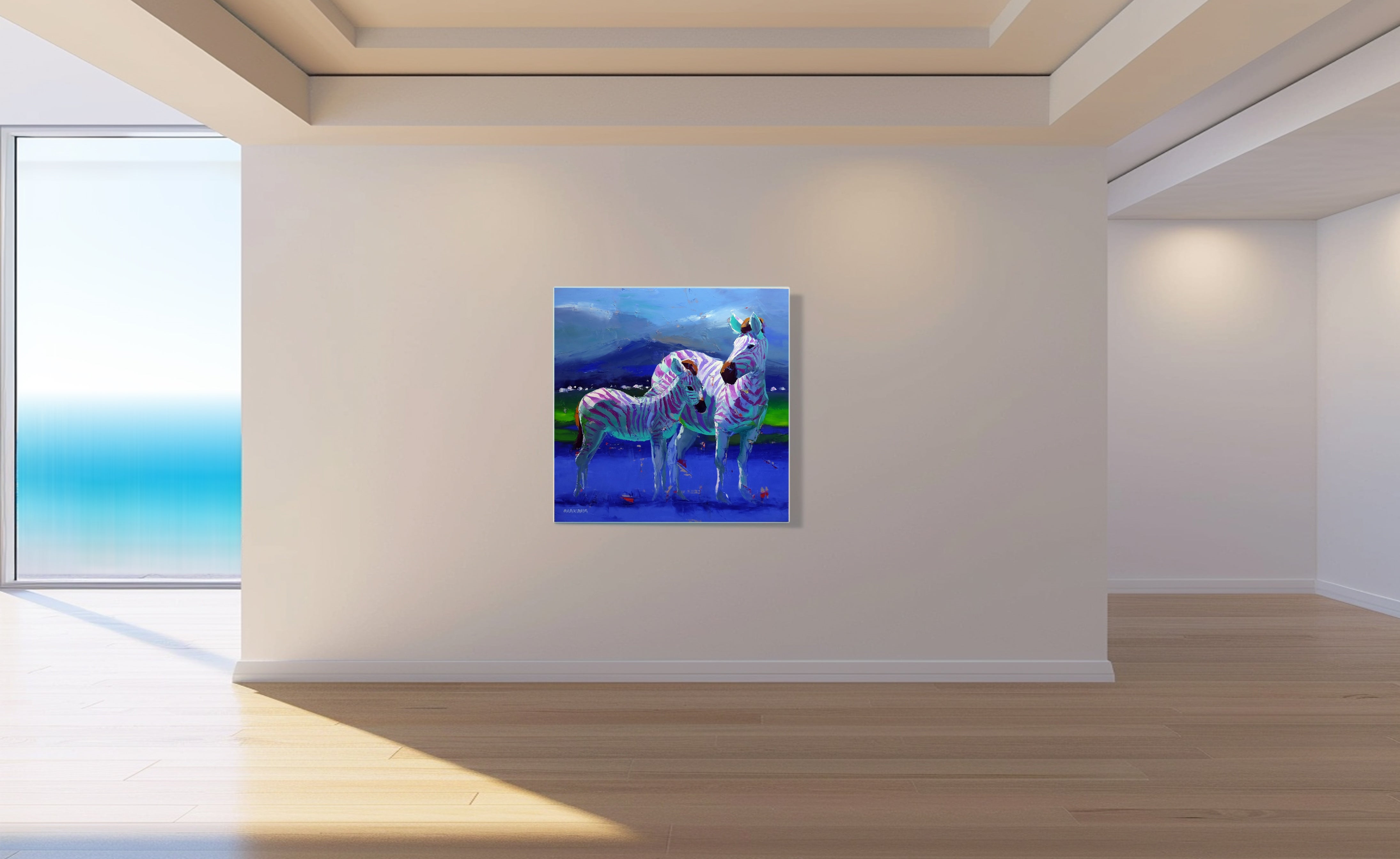 End of another Day 100x100cm Oil on Canvas