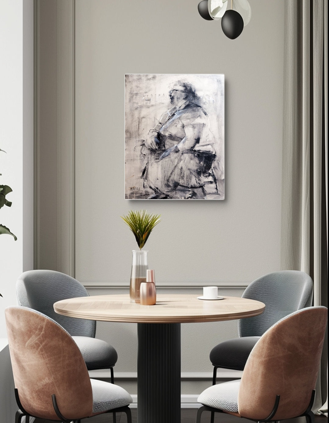 The Jolly Lady 71x56cm Acrylic on Canvas