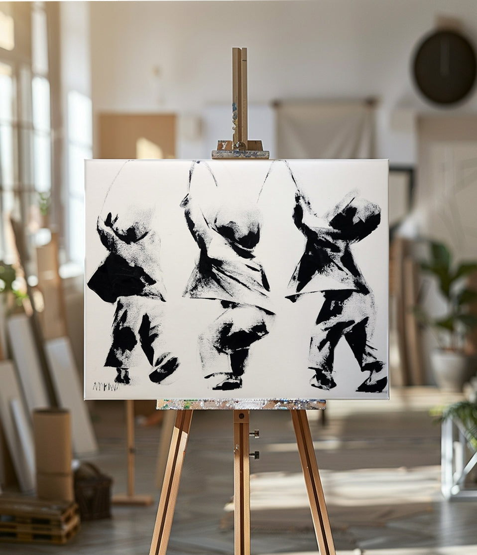 Fishing Kids 56x71cm Acrylic on Canvas