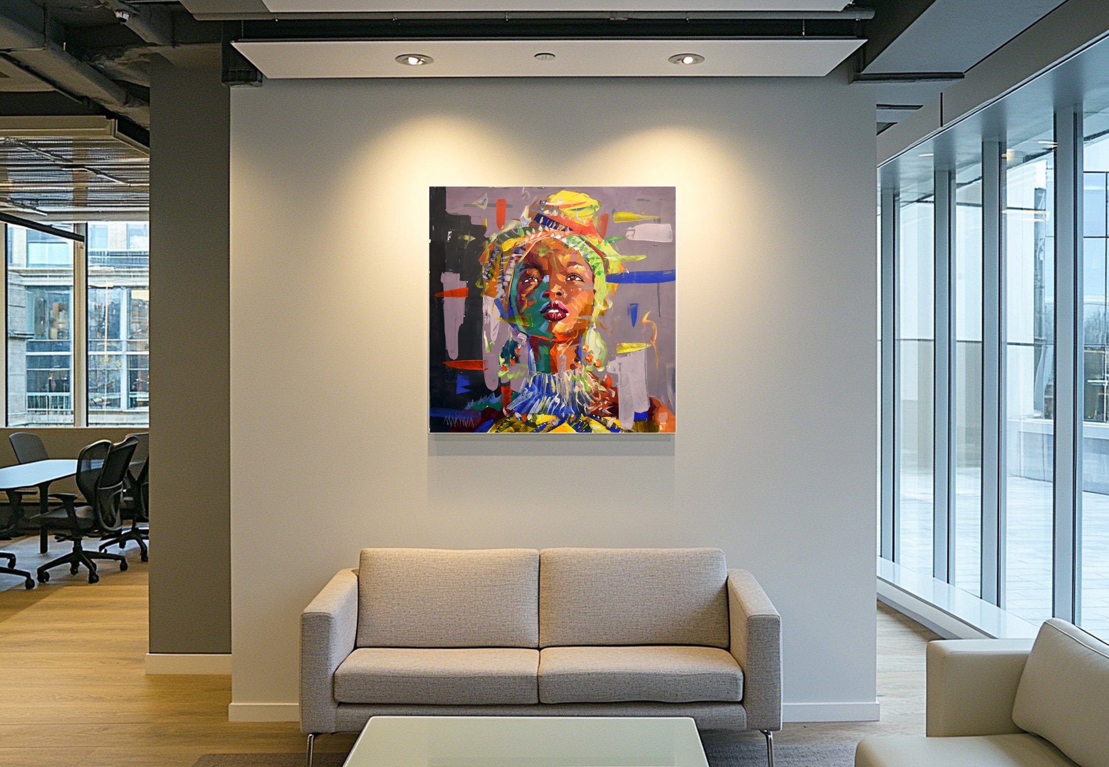 African Dream 3 (2) 100x100cm Acrylic on Canvas