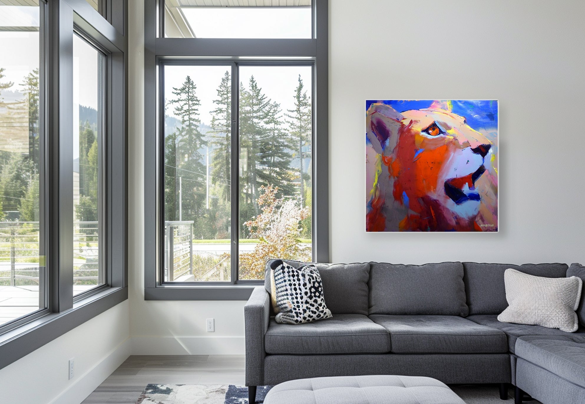 Summer Season 100x100cm Oil on Canvas