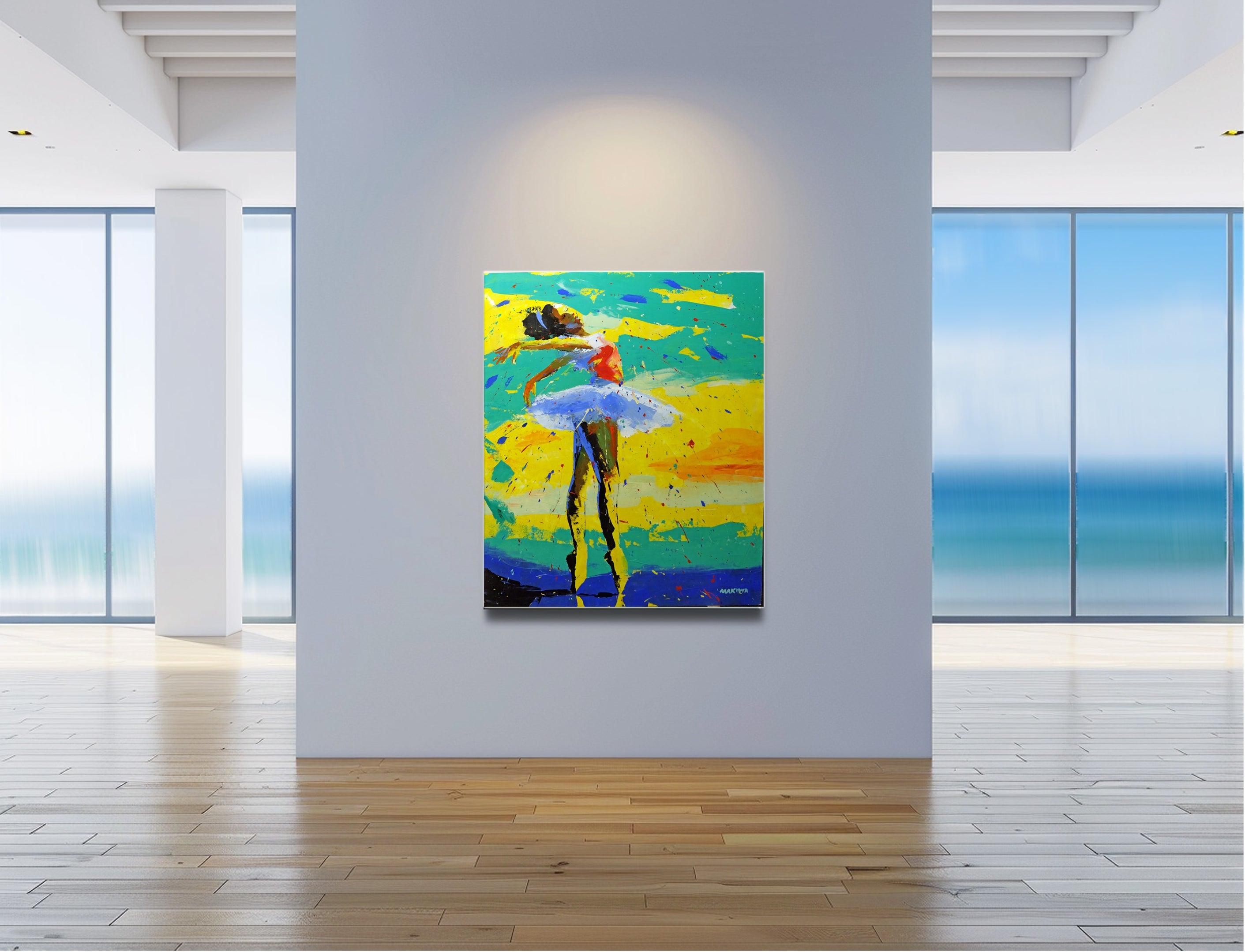 Colorful Ballerina Series No 6 120x100cm Oil On Canvas