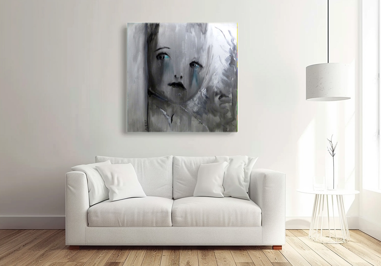 Makiwa Head No 12, 100x100cm Acrylic on Canvas