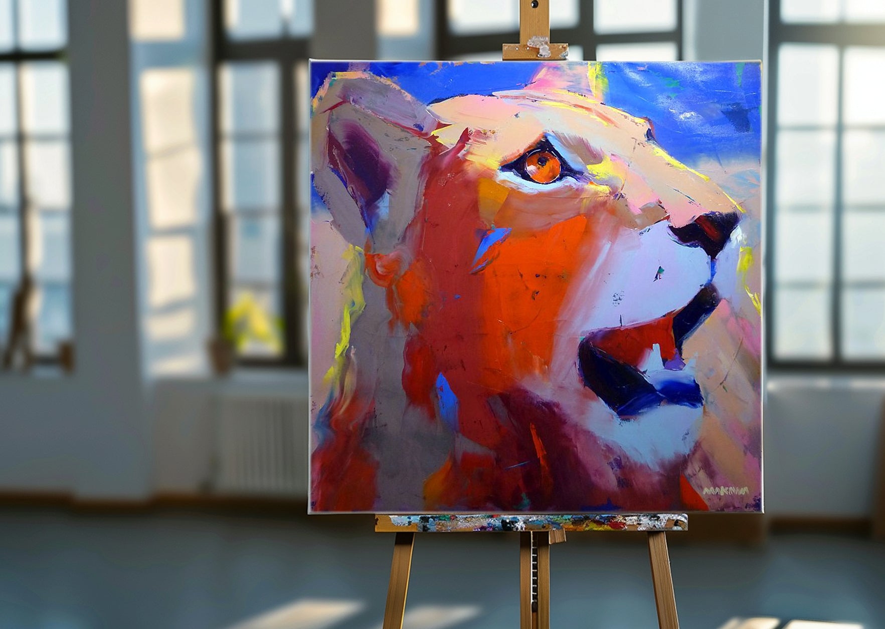 Summer Season 100x100cm Oil on Canvas