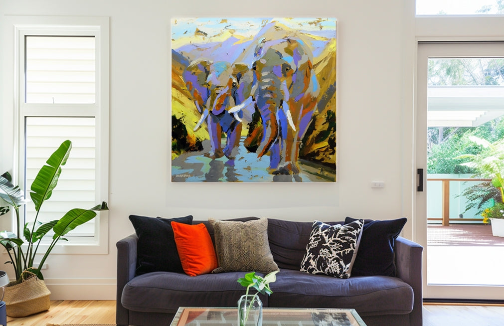 Return From the Mountains 120x120cm Acrylic on Canvas