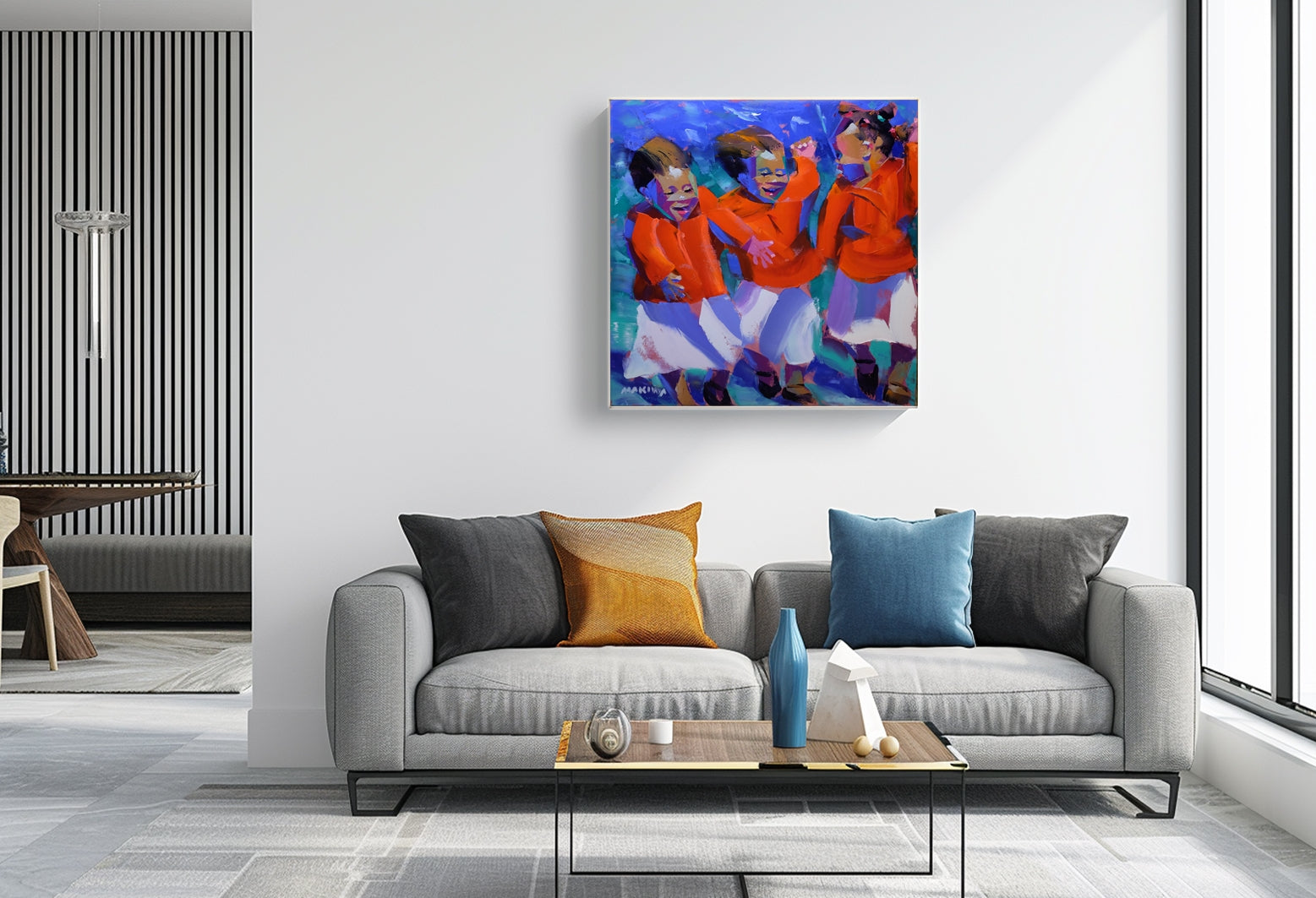 Little Friends 80x80cm Oil on Canvas