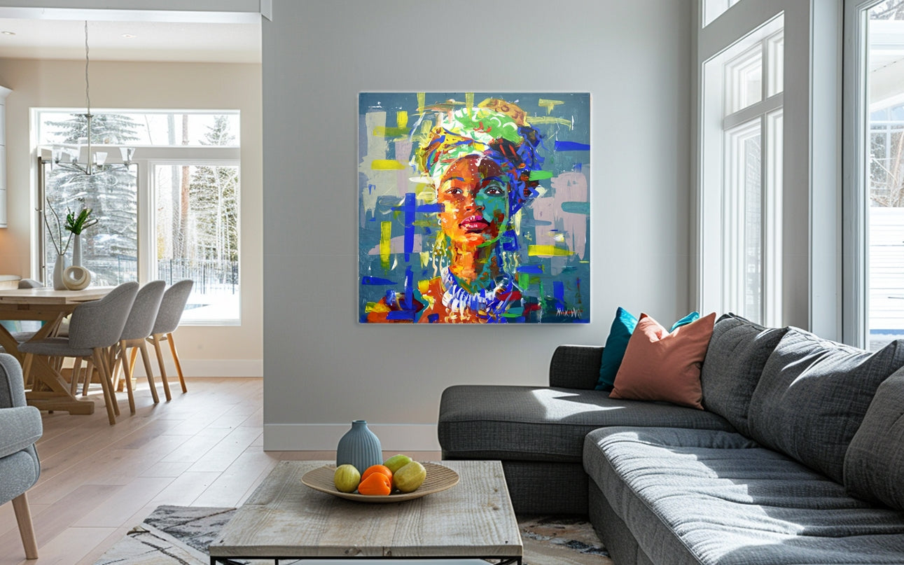 African Dream 1 120x120cm Acrylic on Canvas