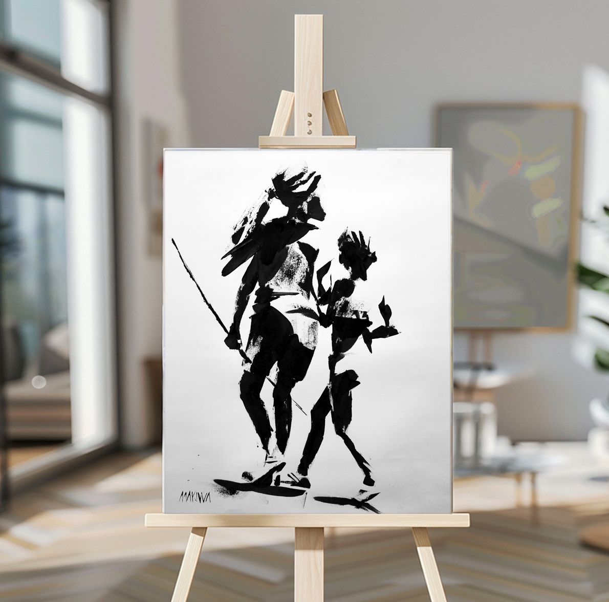 The Way Forward 71x56cm Acrylic On Canvas