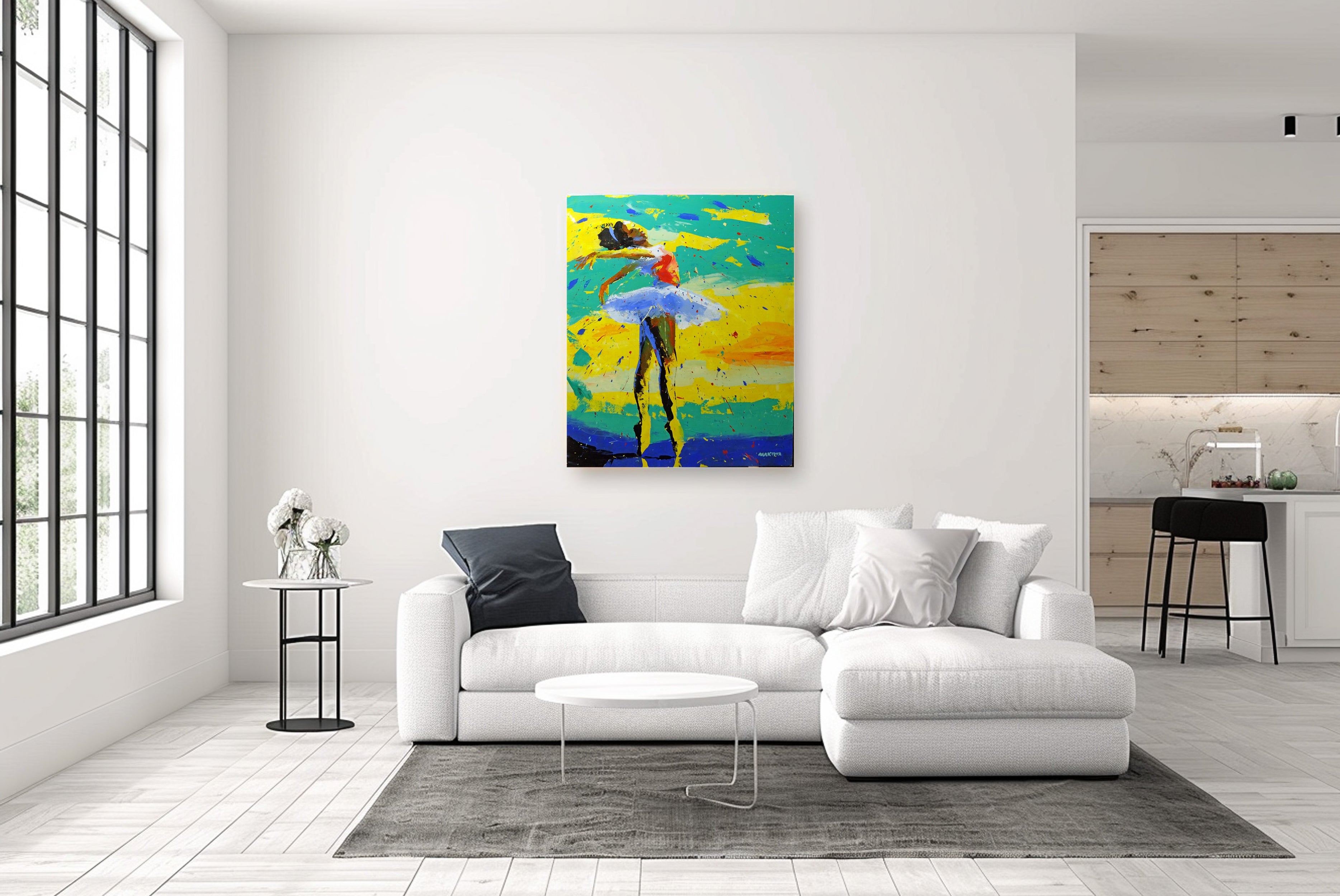 Colorful Ballerina Series No 6 120x100cm Oil On Canvas