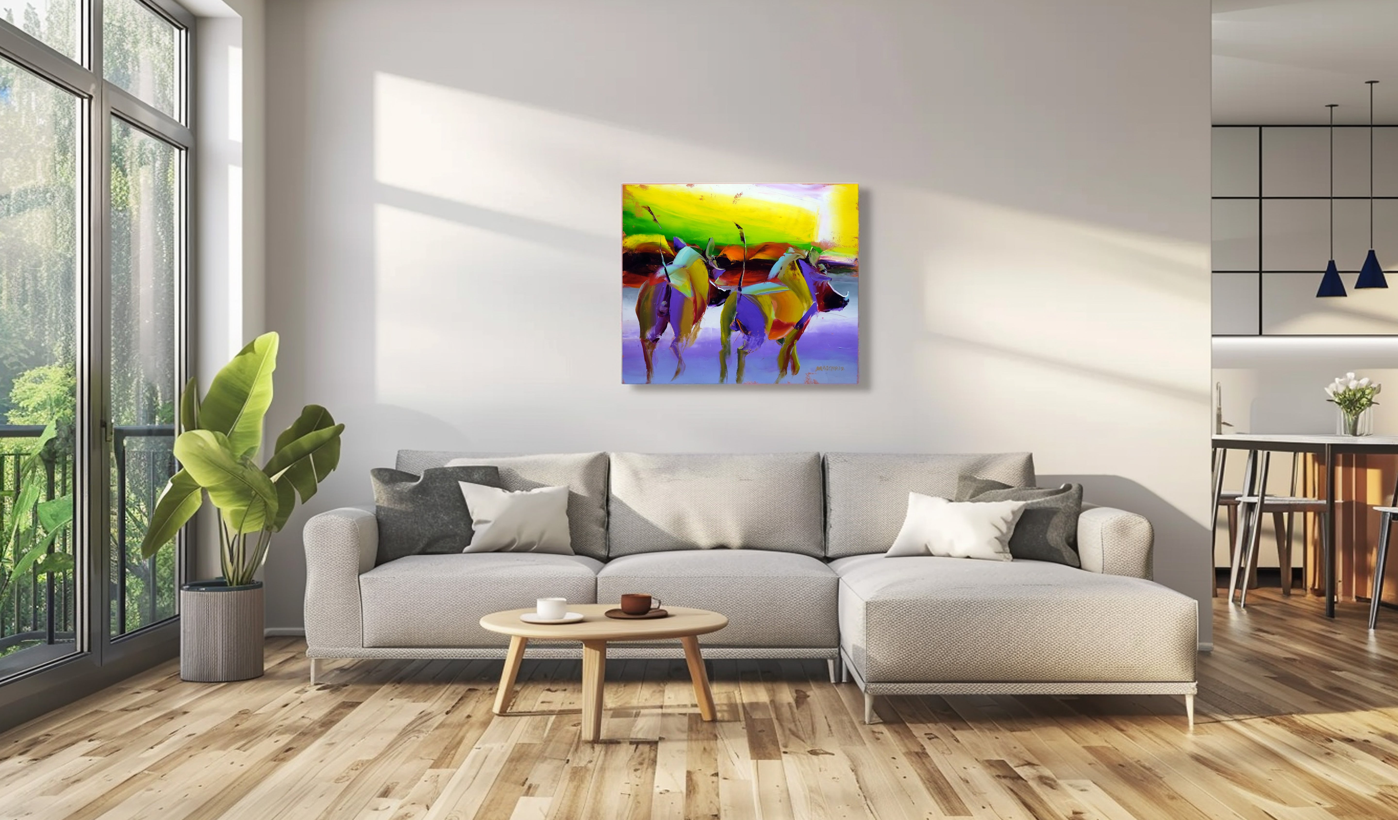 Tails Up 68x80cm Oil on Canvas