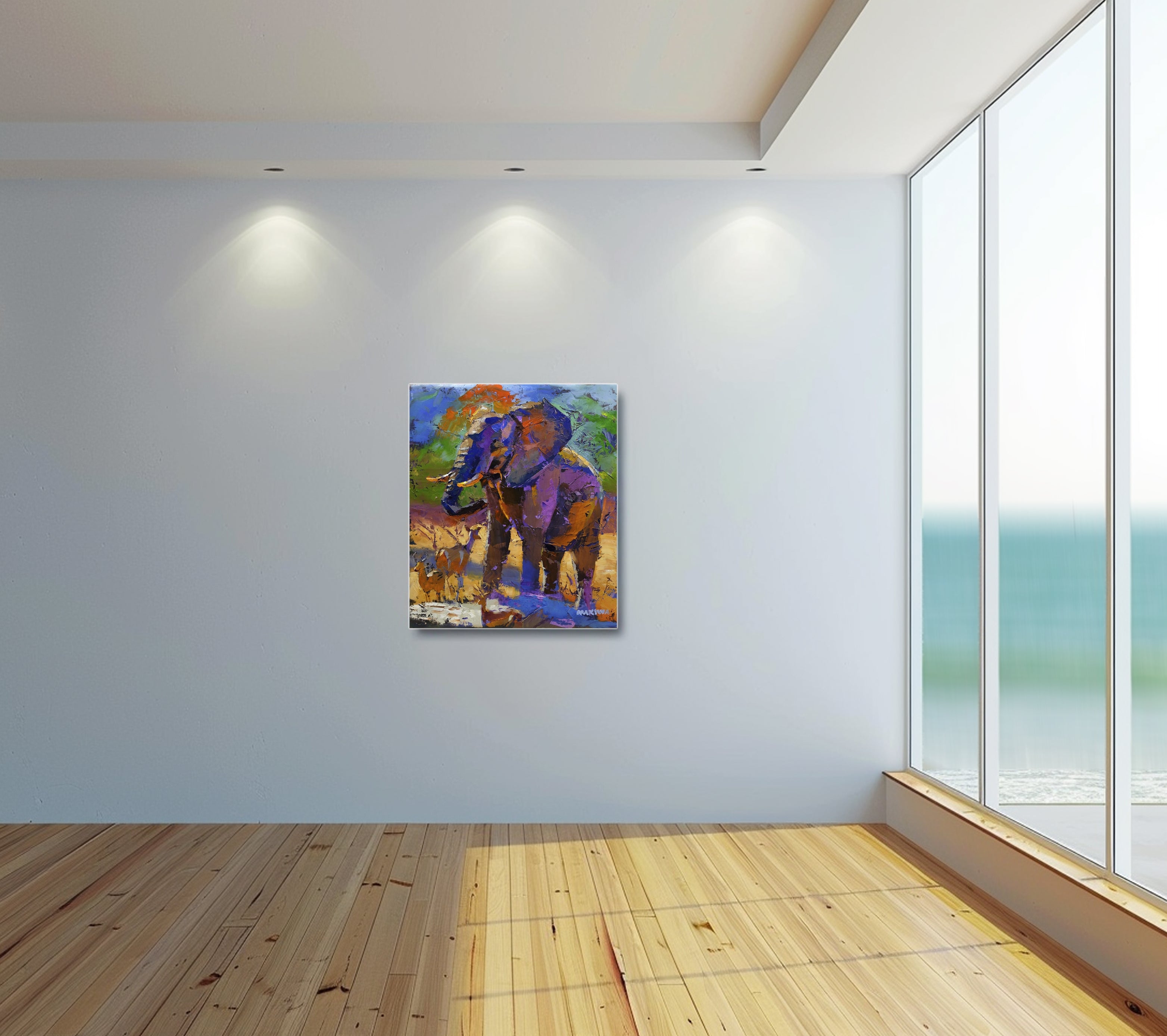 I Drink First 68x80cm Oil on Canvas