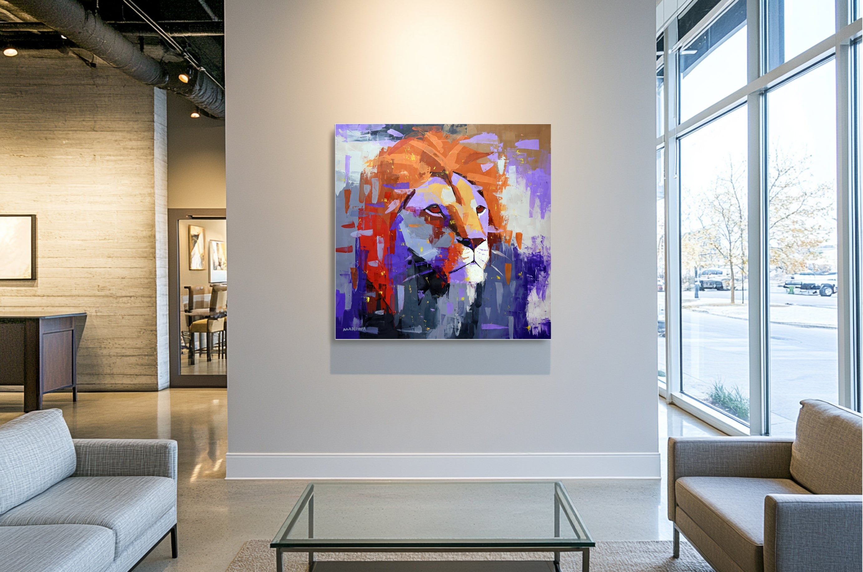 Echoes of the Wild 120x120cm Acrylic On Canvas