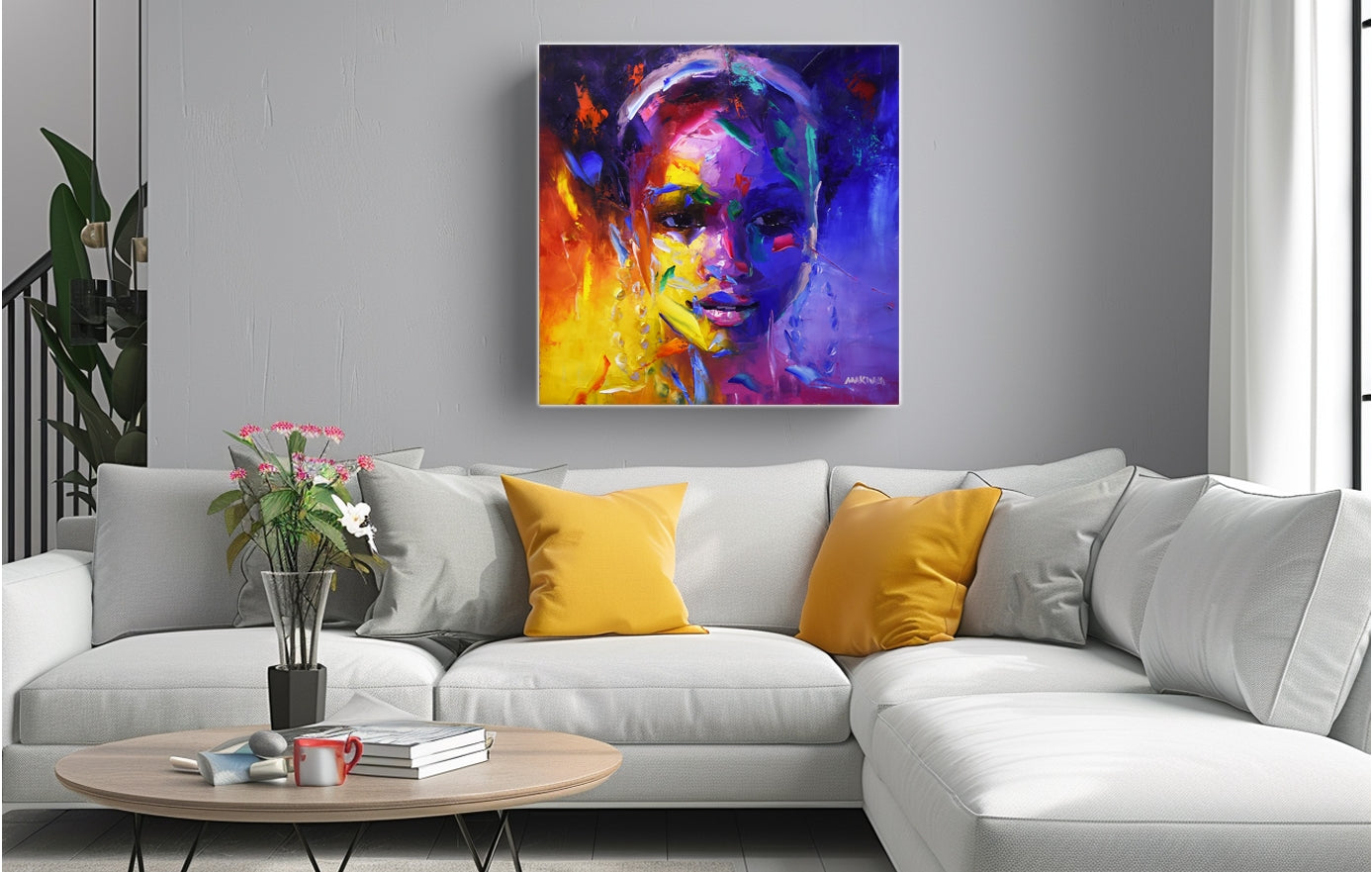 Voice of Colour 80x80cm Oil On Canvas